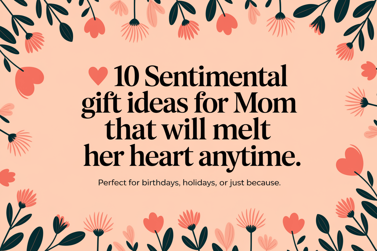 10 Sentimental Gift Ideas That Will Make Mom Tear Up - WahooGifts