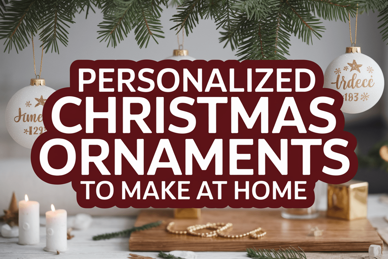 Best Personalized Christmas Ornaments to Make at Home for the Holidays - WahooGifts