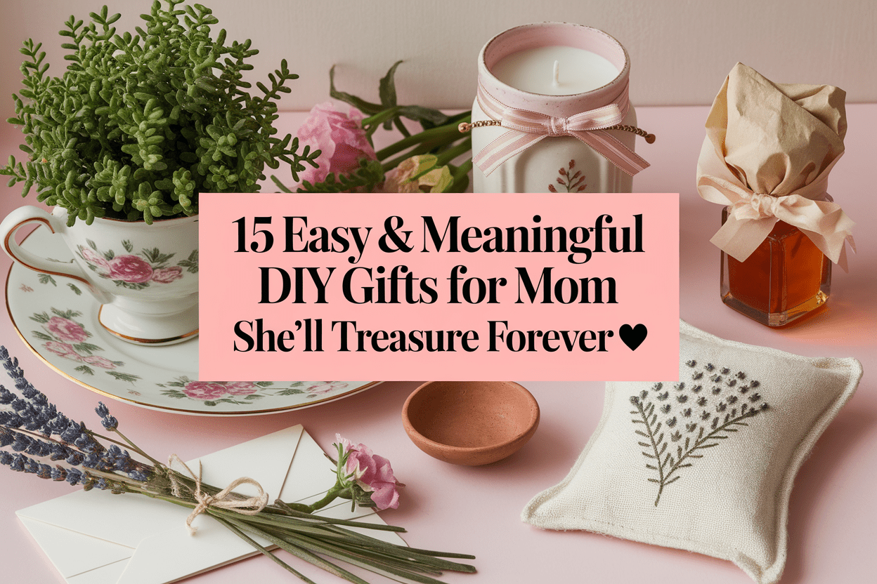 15 DIY Gifts for Mom That Are Easy Yet Meaningful to Make Together - WahooGifts