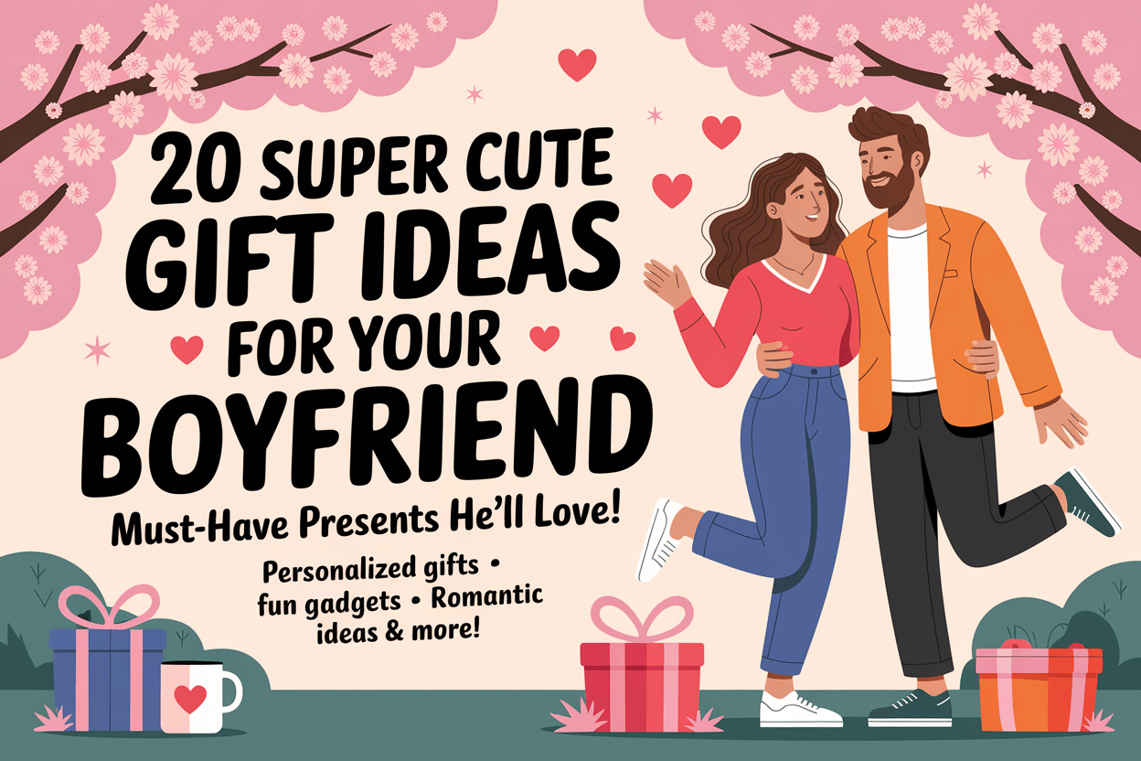 20 Super Cute Gift Ideas for Your Boyfriend That He'll Adore - WahooGifts