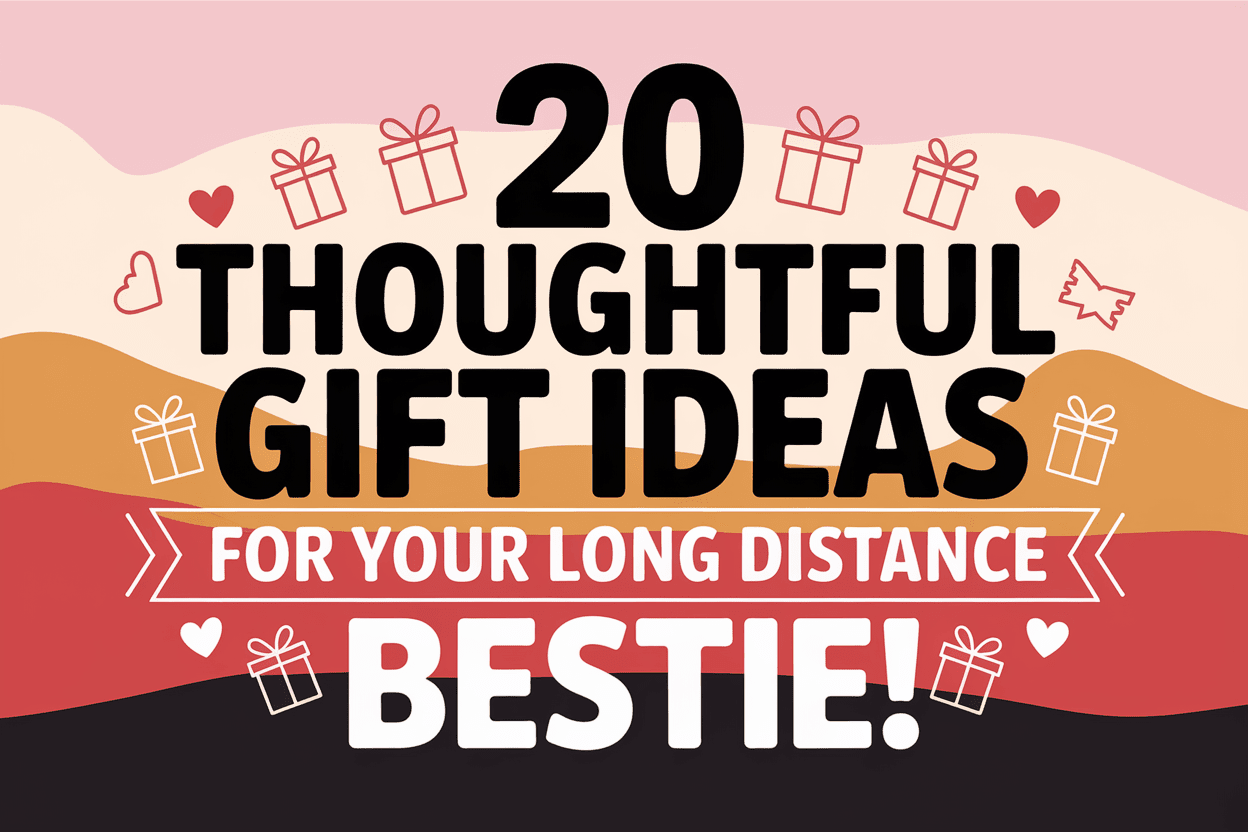 20 Thoughtful Gift Ideas for Long Distance Best Friends - WahooGifts