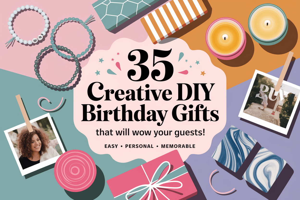 35 Creative DIY Gifts for Birthday Parties That Everyone Will Love - WahooGifts