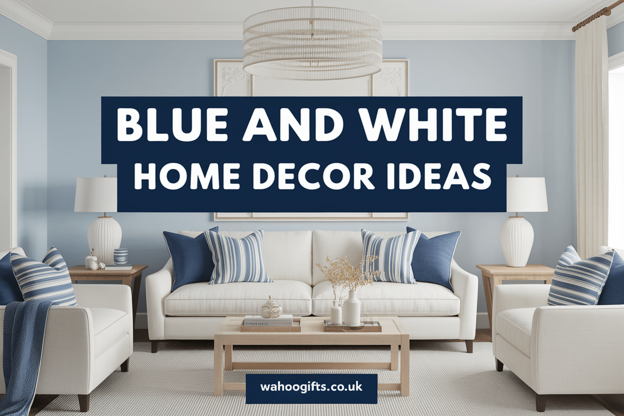 Chic and Timeless: Inspiring Blue and White Home Decor Ideas - WahooGifts
