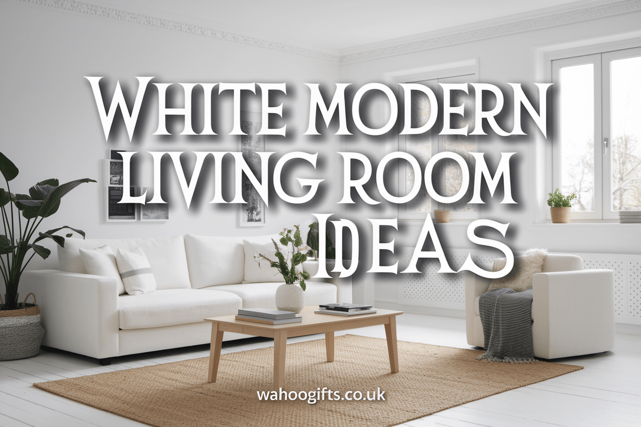Elevate Your Space: Inspiring White Modern Living Room Ideas - WahooGifts