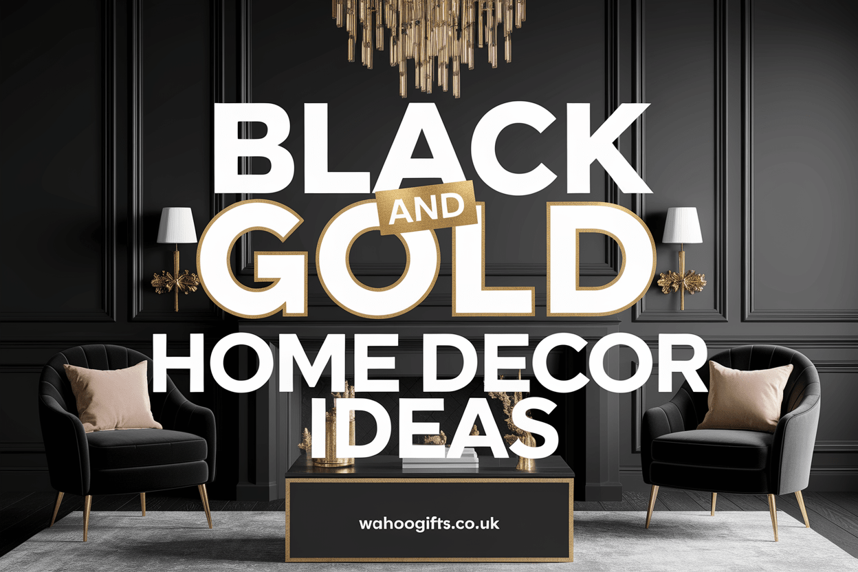 Elevate Your Space: Stunning Black and Gold Home Decor Ideas - WahooGifts