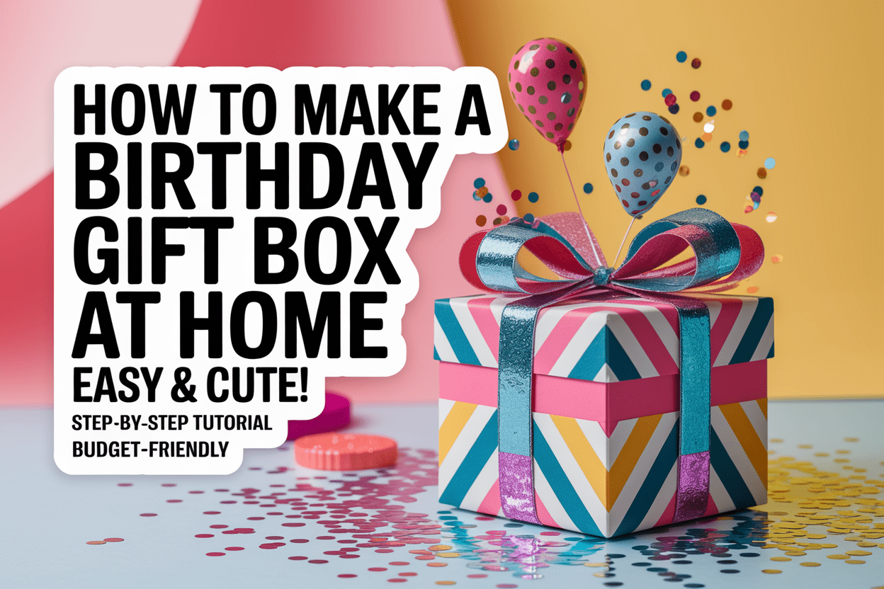 How to Make a Birthday Gift Box at Home: A Simple Step-by-Step Guide - WahooGifts