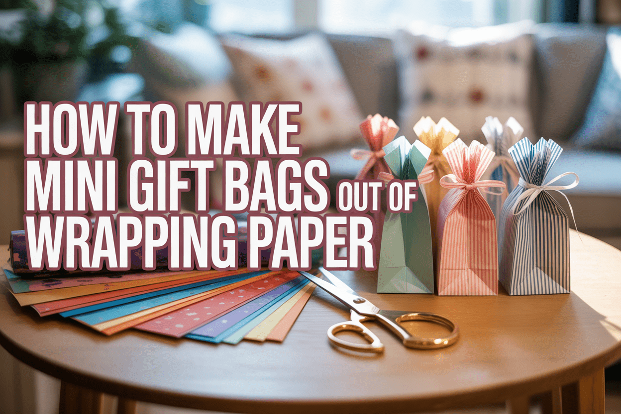 How to Make Mini Gift Bags Out of Wrapping Paper in 5 Simple Steps - WahooGifts
