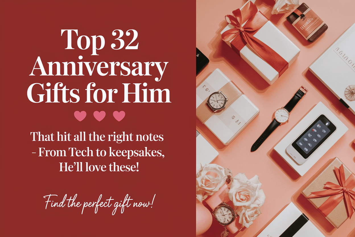 Top 32 Anniversary Gifts for Him That Hit the Right Note - WahooGifts