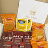 Coffee & Tea Gift Set – Letterbox Hamper with Ginger Biscuits