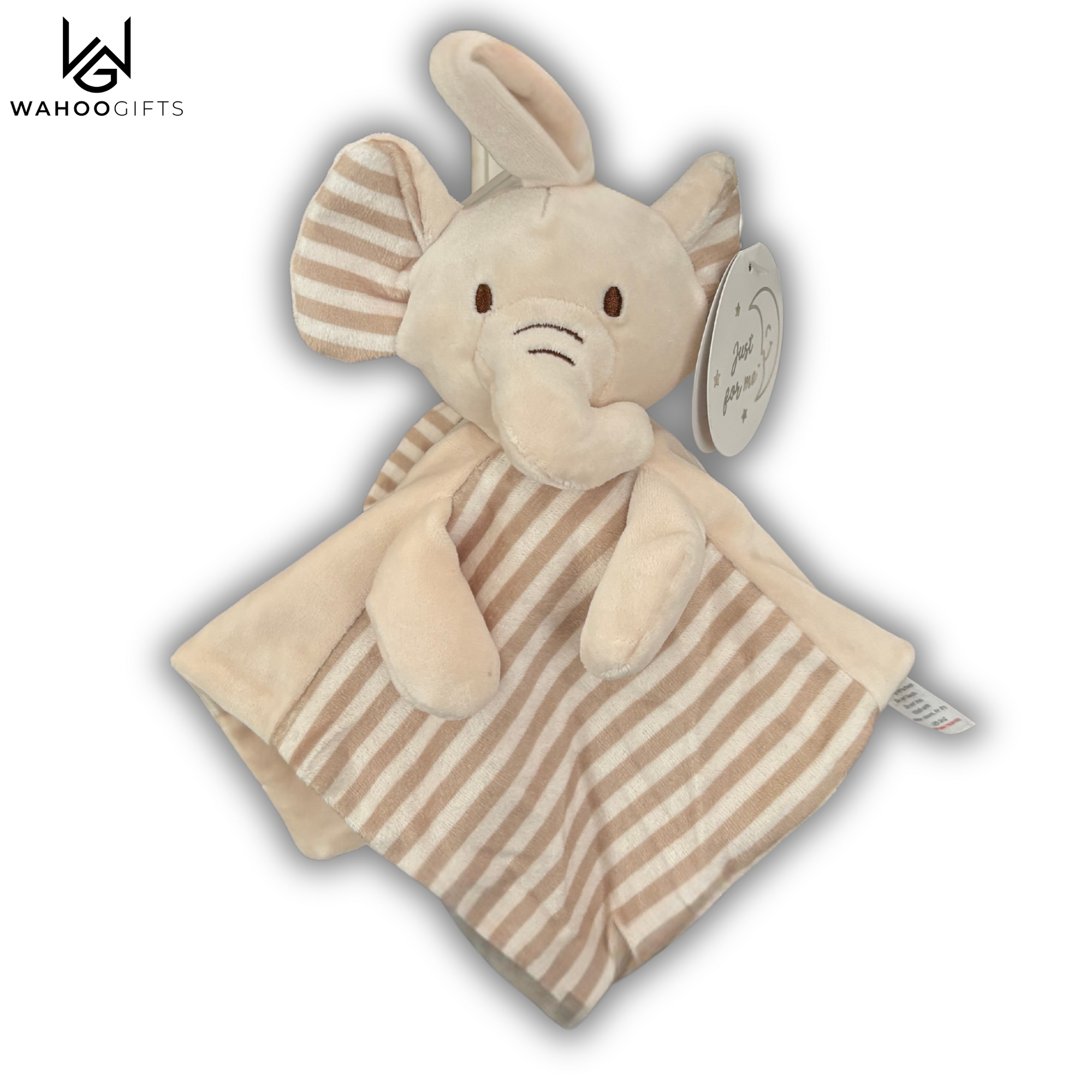 Baby Comforter Gift - Sensory Ears Stripes Elephant