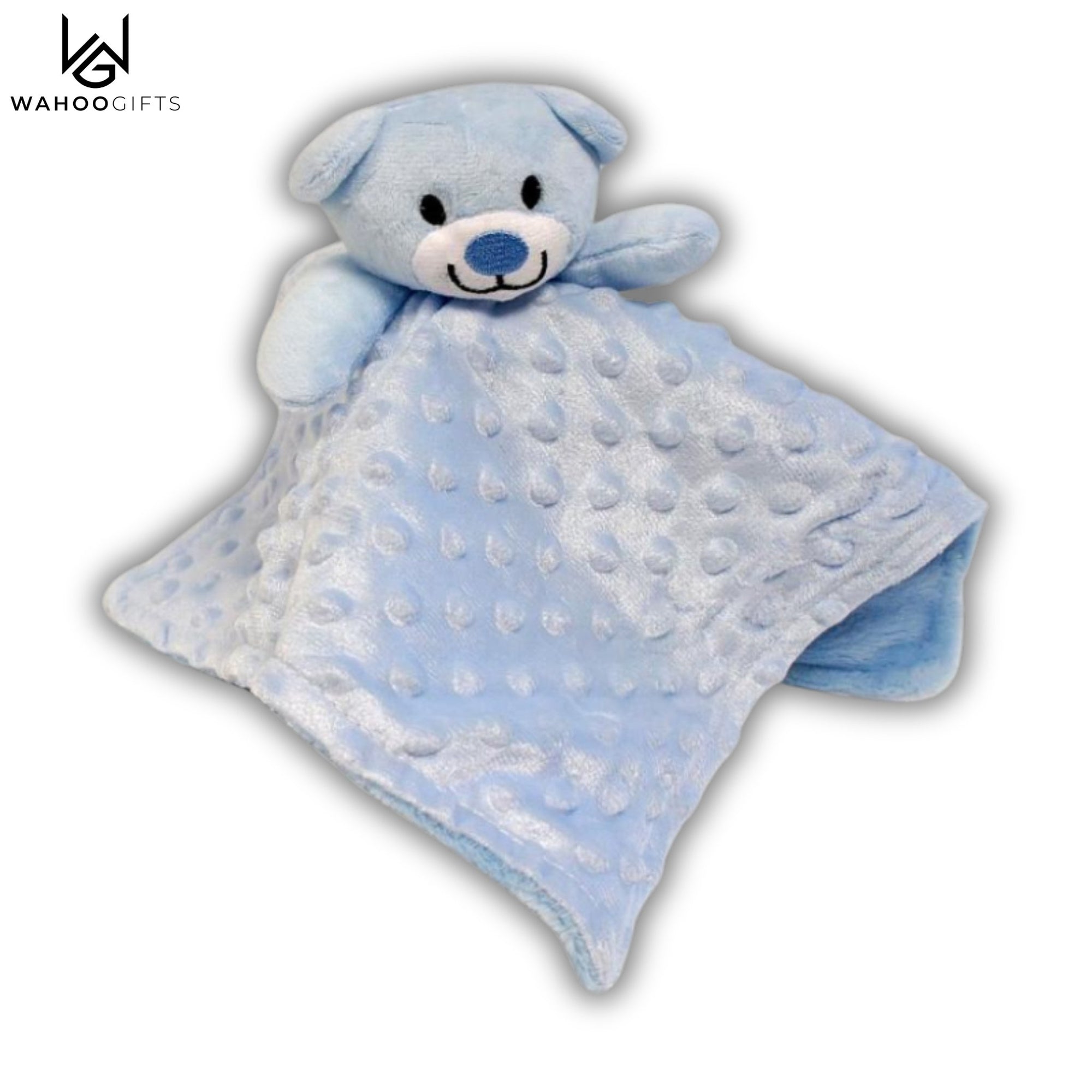 Baby Boy Comforter - Blue Teddy - WahooGifts