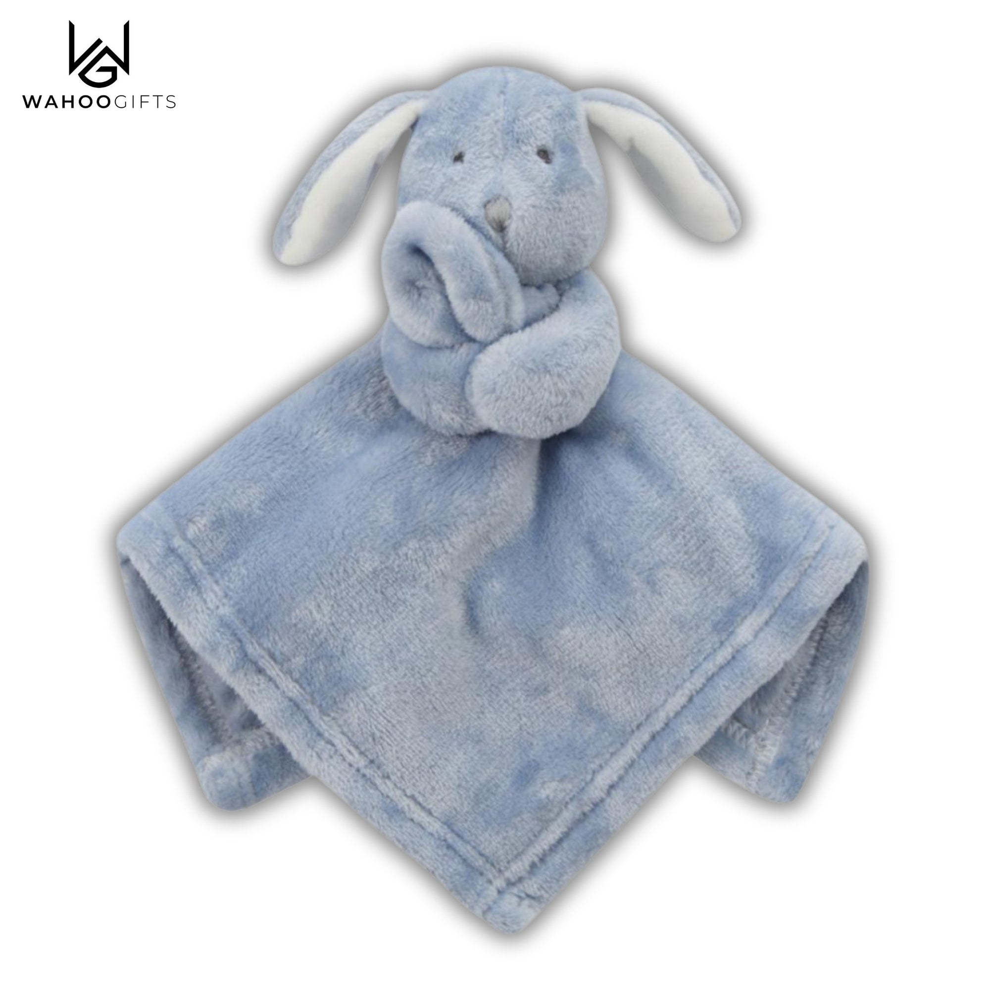 Baby Boy Comforter - Dusky Blue Rabbit - WahooGifts