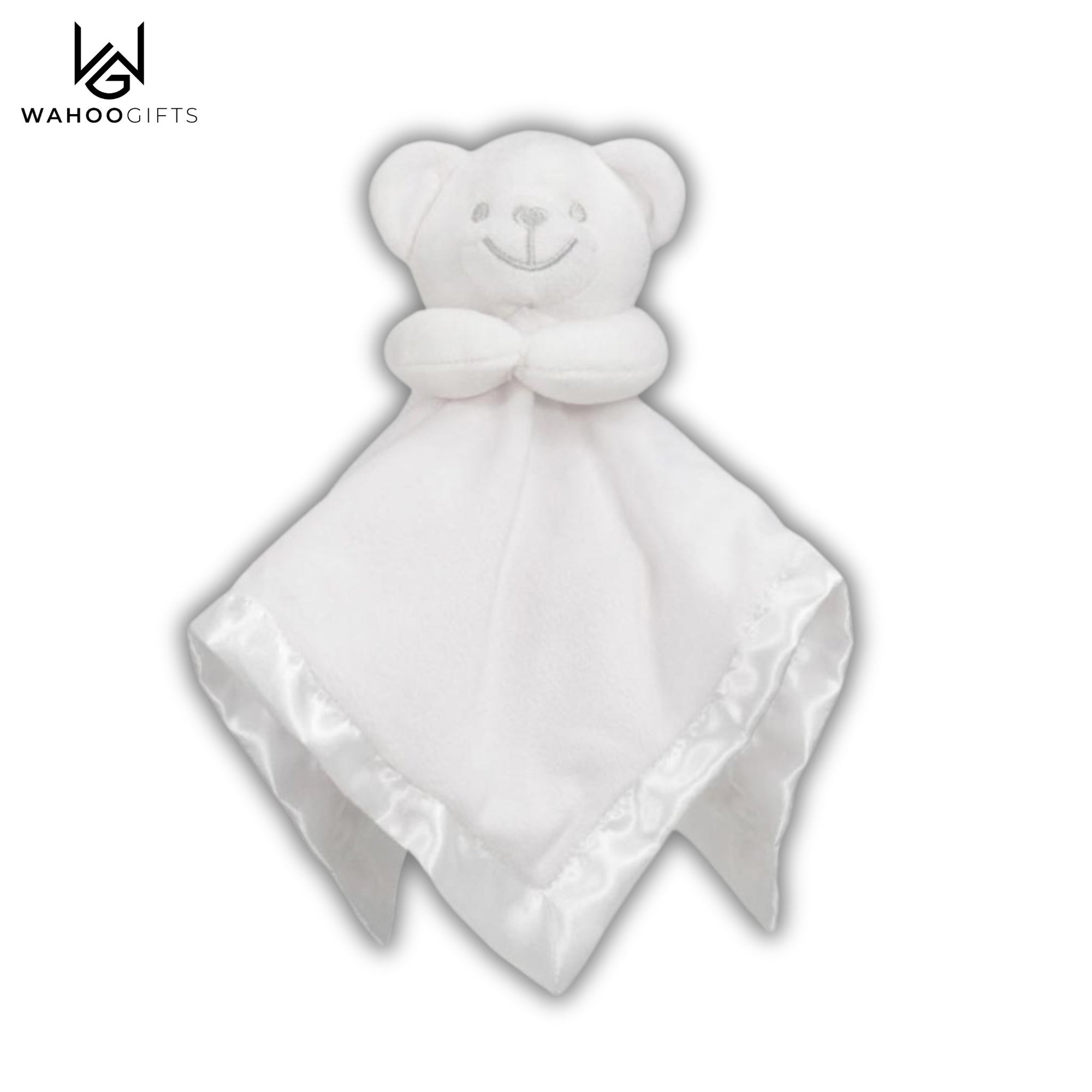 Baby Comforter Gift - White Bear - WahooGifts