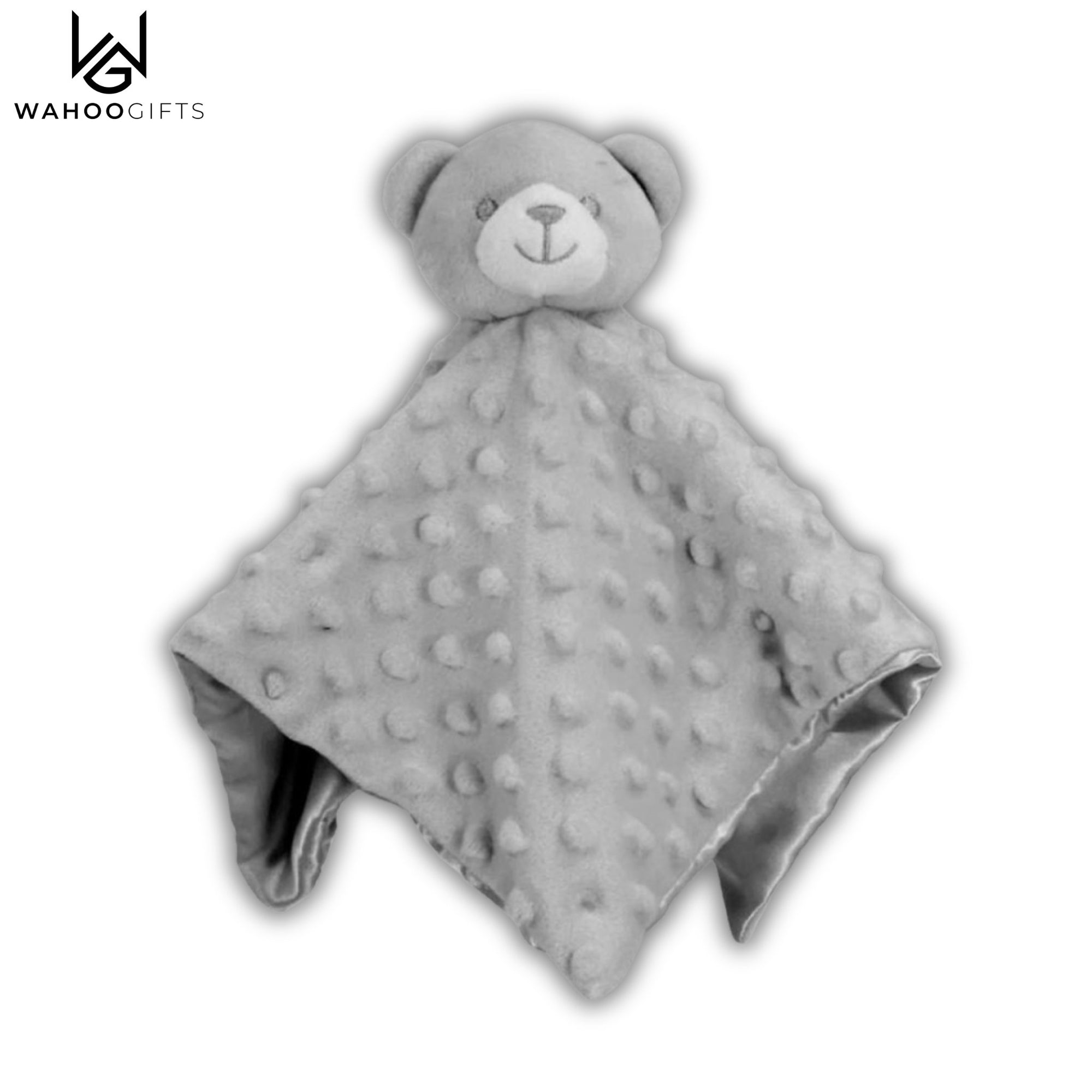 Baby Comforter - Grey Bubble Bear - WahooGifts