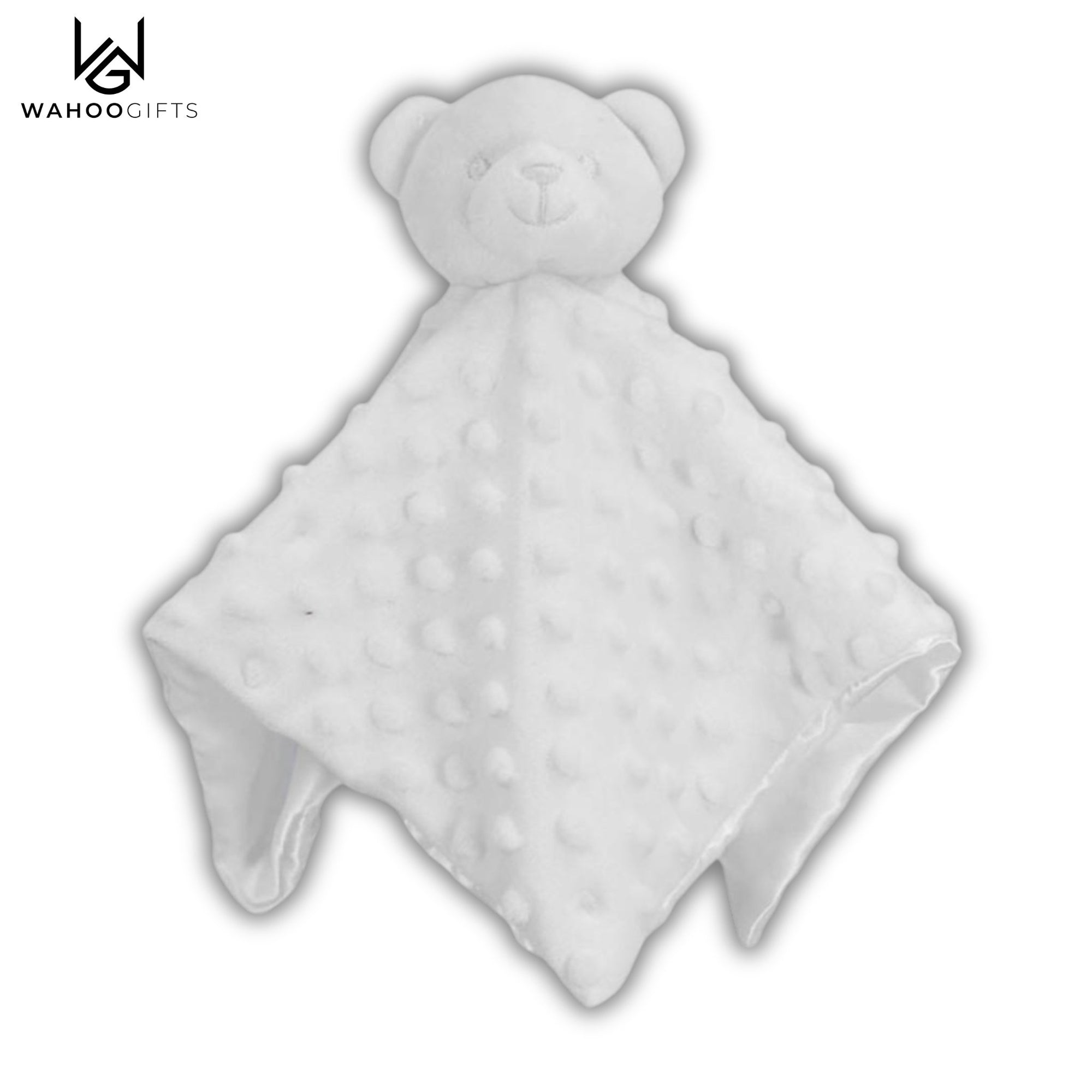 Baby Comforter - White Bubble Bear - WahooGifts