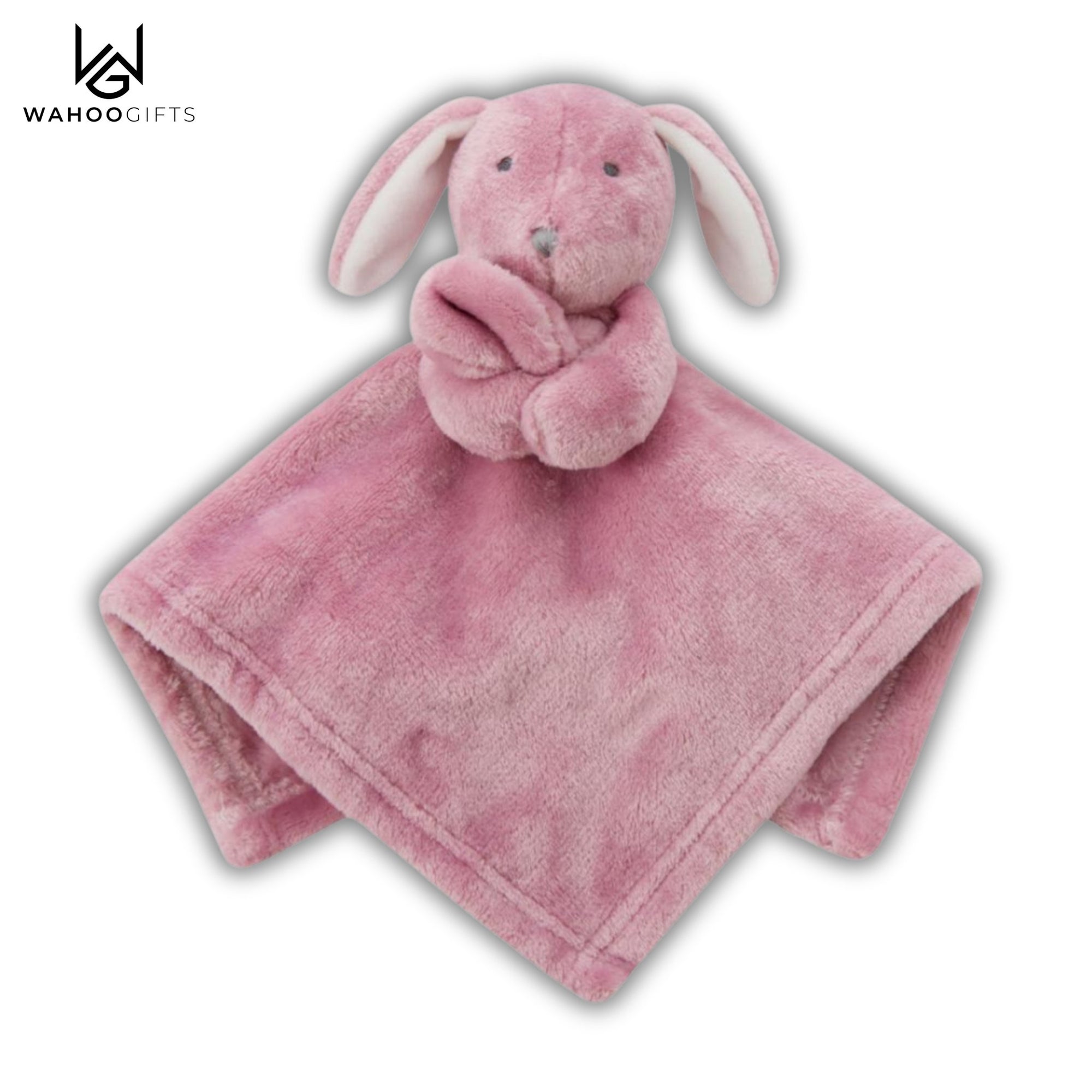 Baby Girl Comforter - Dusky Pink Rabbit - WahooGifts