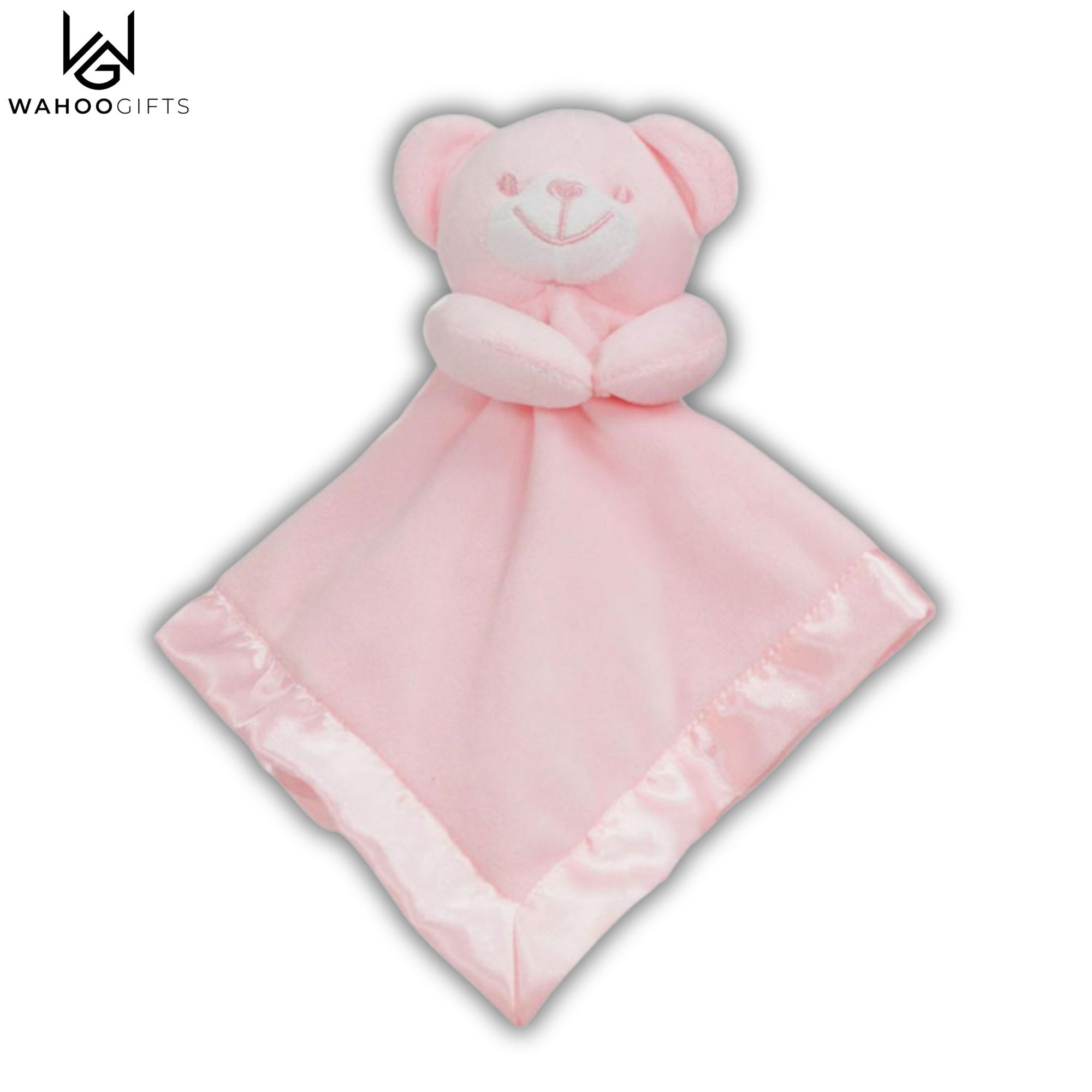 Baby Girl Comforter - Pink Bear - WahooGifts