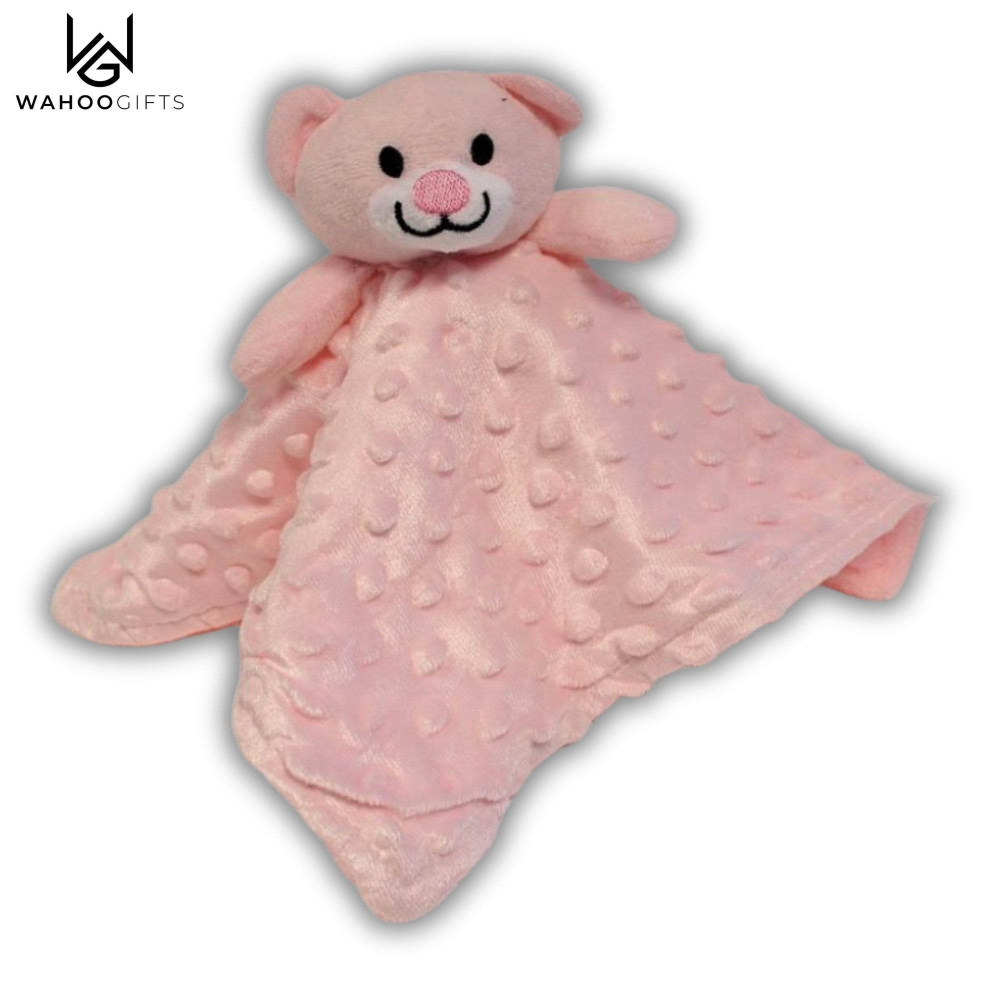 Baby Girl Comforter - Pink Teddy - WahooGifts