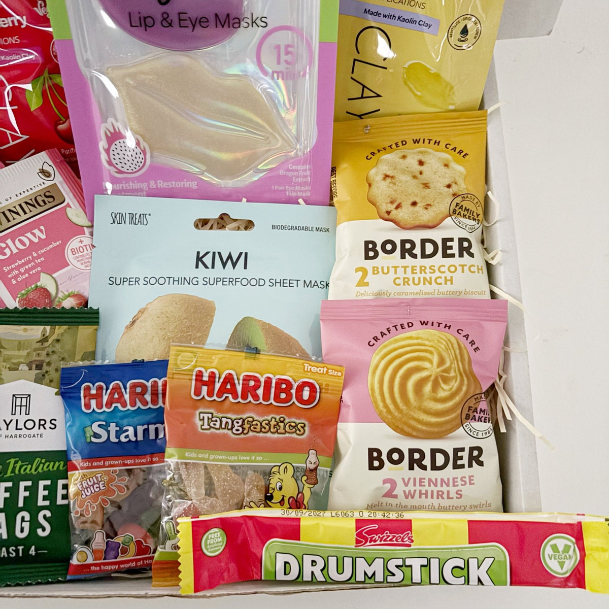 Birthday Hampers for Her – Face Masks, Tea & Sweet Treats Gift Box - WahooGifts