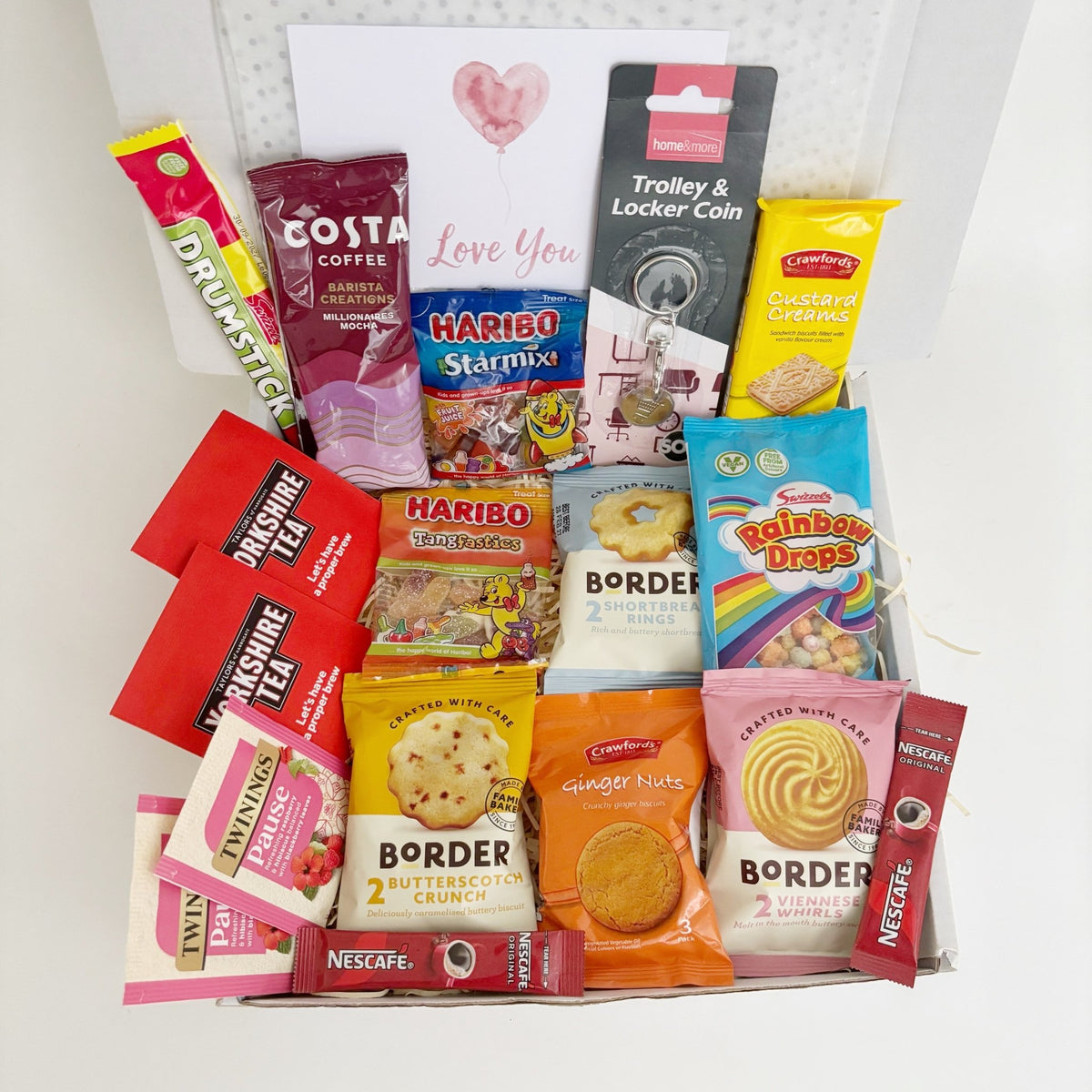 Cheer Up Gift – Treat Hamper with Tea, Coffee, Sweets & Biscuits - WahooGifts