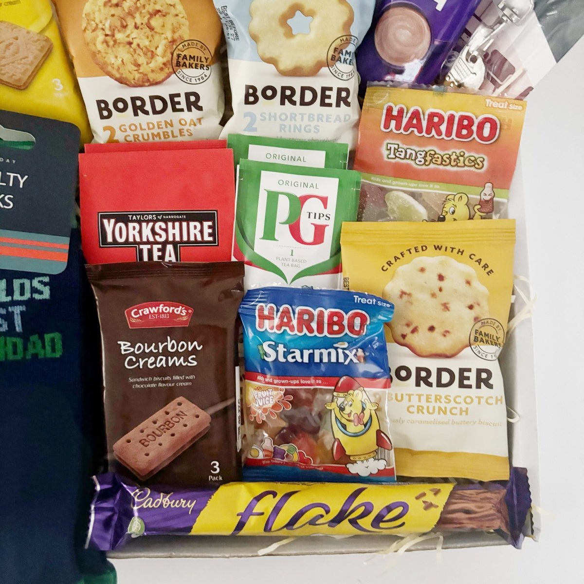 Christmas Gift for Grandad – Men’s Hamper with Socks, Tea & Treats - WahooGifts