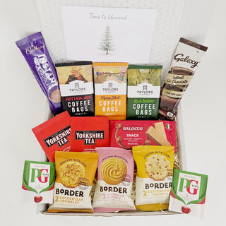 Christmas Gifts for Coffee Lovers – Tea, Hot Chocolate & Biscuit Hamper - WahooGifts