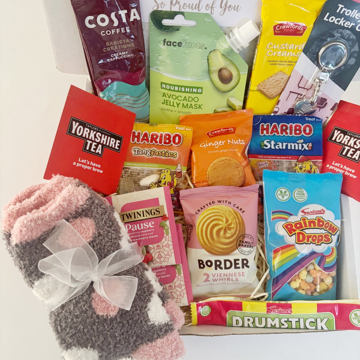 Christmas Gifts for Girlfriend – Pamper Hamper with Cosy Socks & Treats - WahooGifts