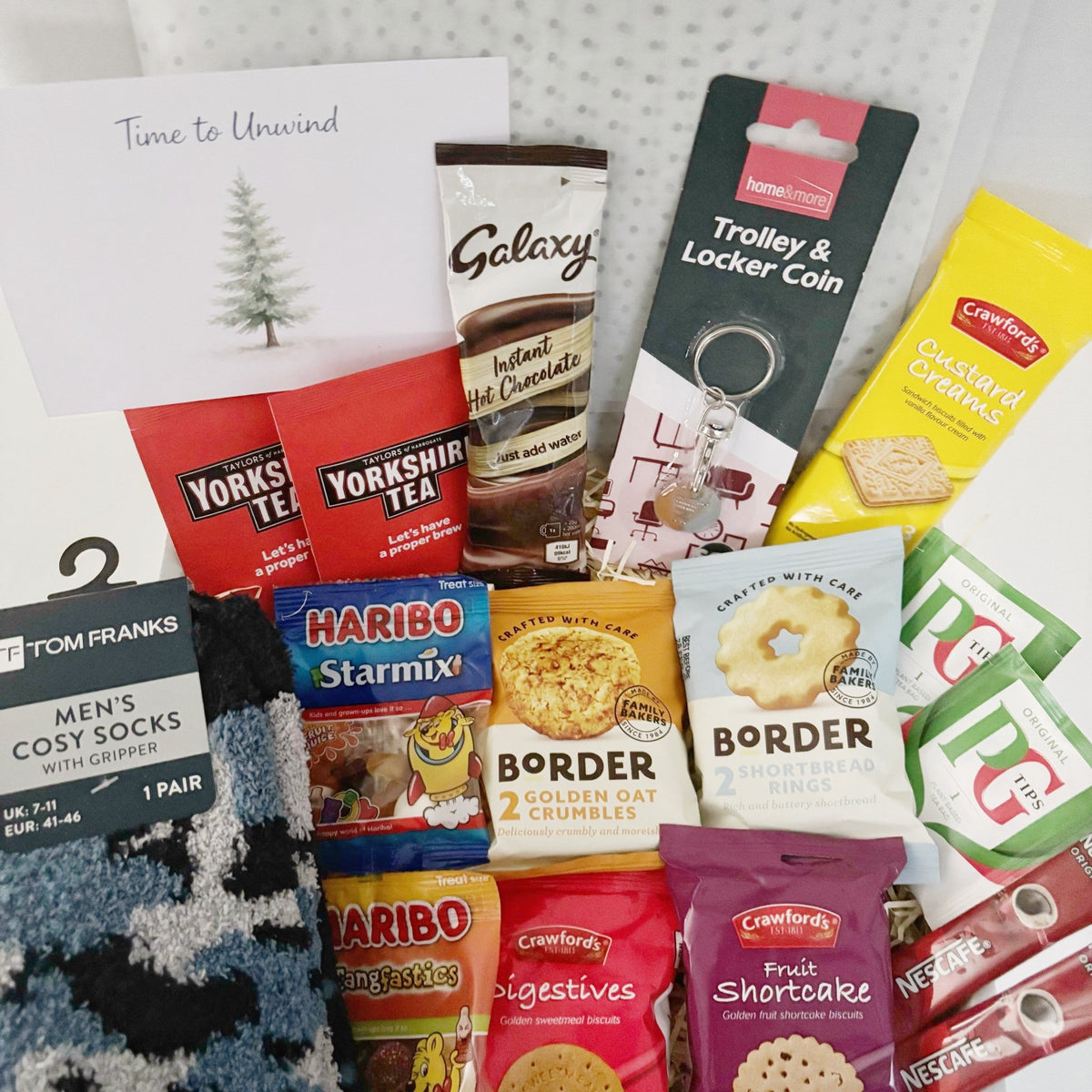Christmas Gifts for Men – Cosy Socks, Tea & Treats Hamper - WahooGifts
