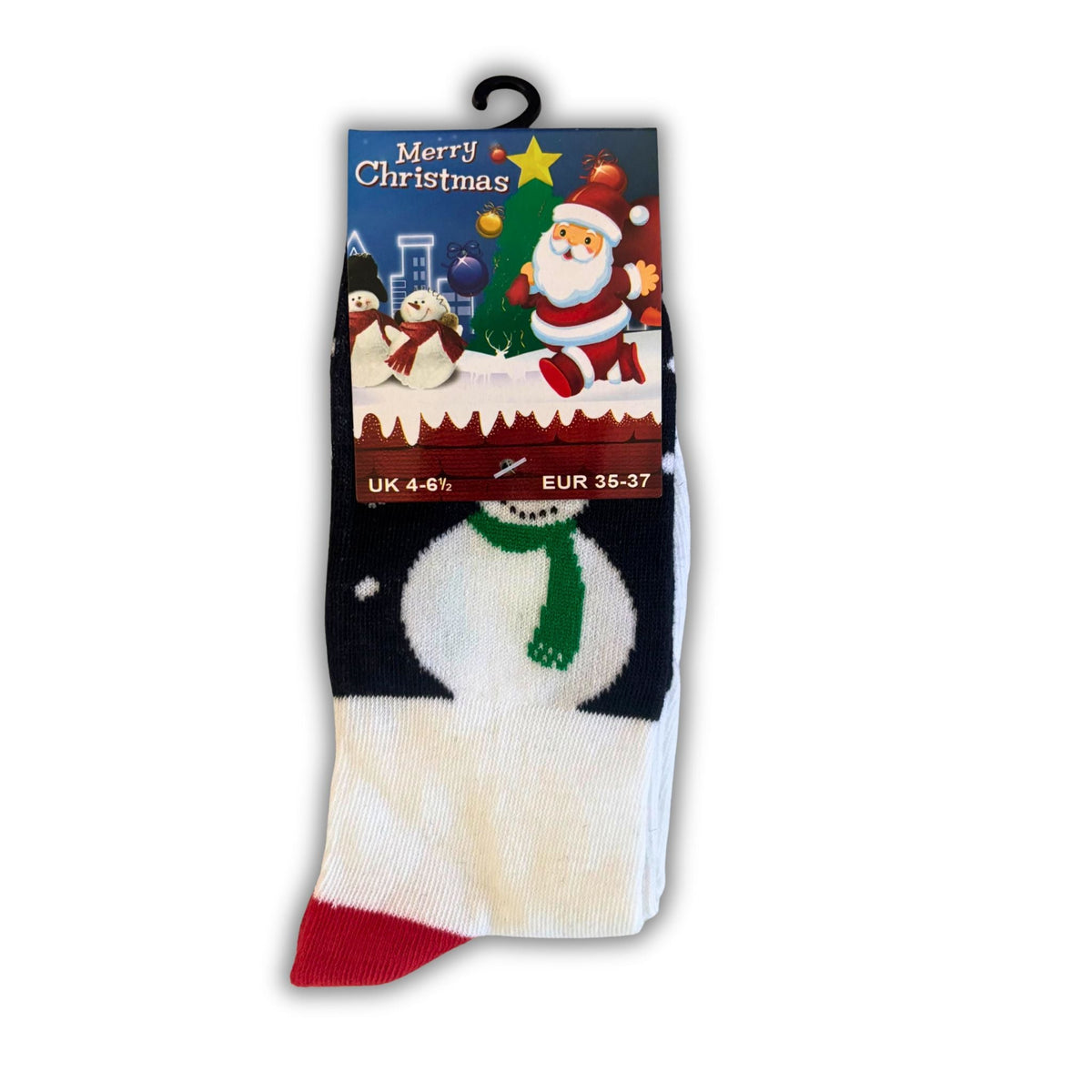 Christmas Novelty Socks – Snowman Design – UK 4–6.5 - WahooGifts