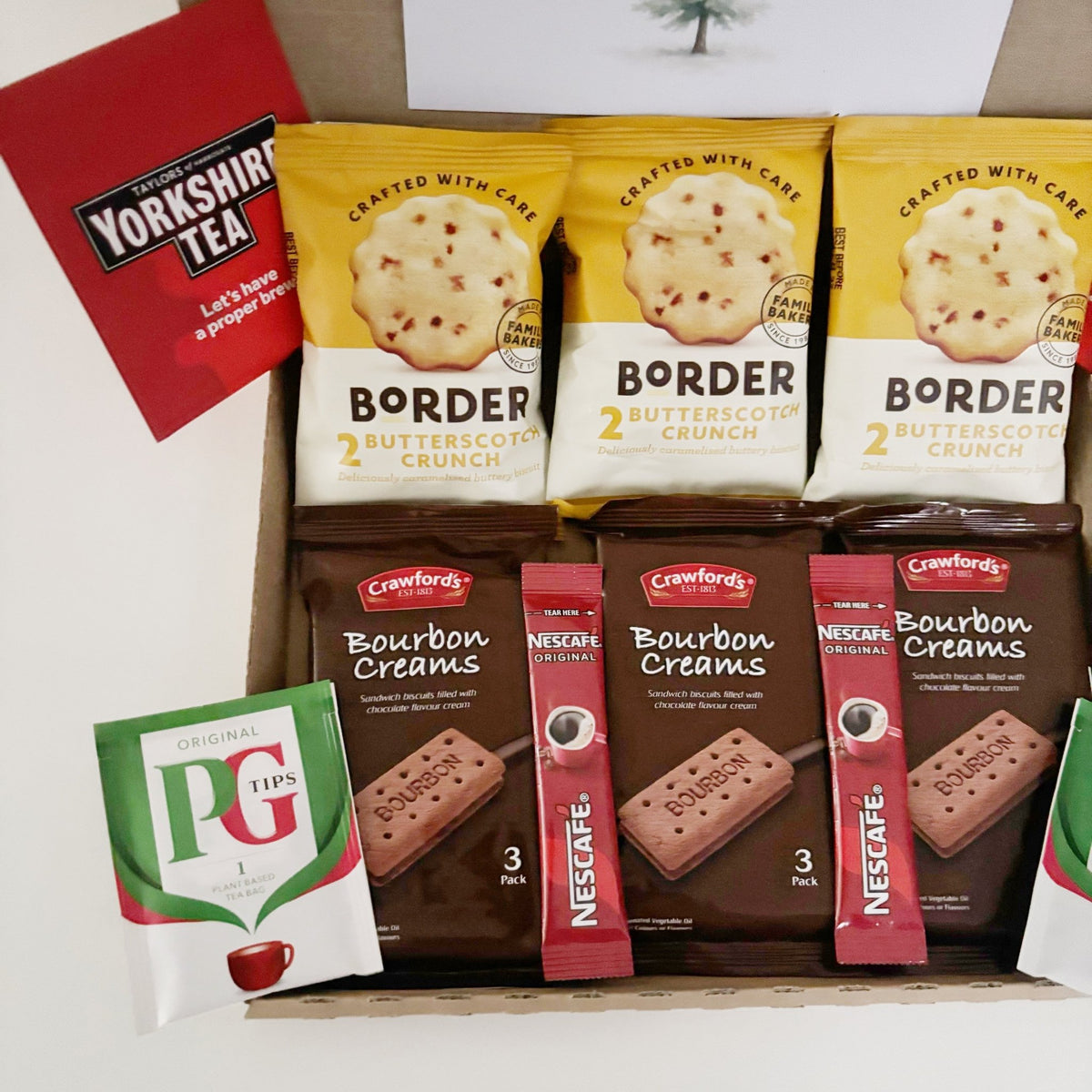Christmas Tea and Biscuit Hamper – Letterbox Gift with Coffee & Treats - WahooGifts