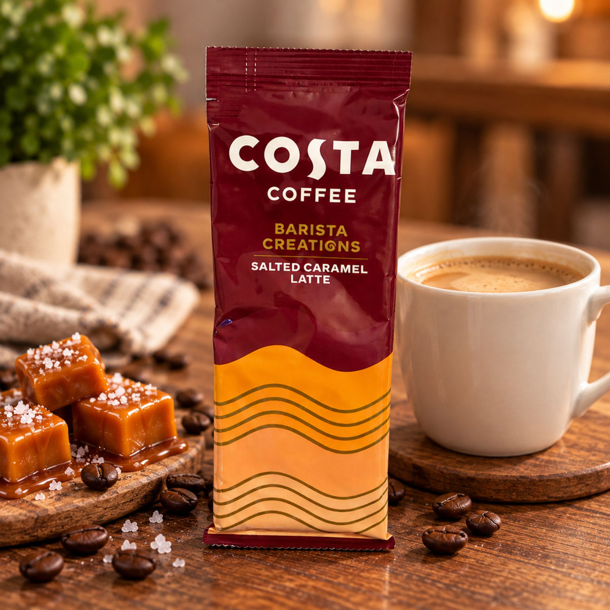 Costa Coffee Barista Creations Salted Caramel Latte 17g – 1 Sachet - WahooGifts