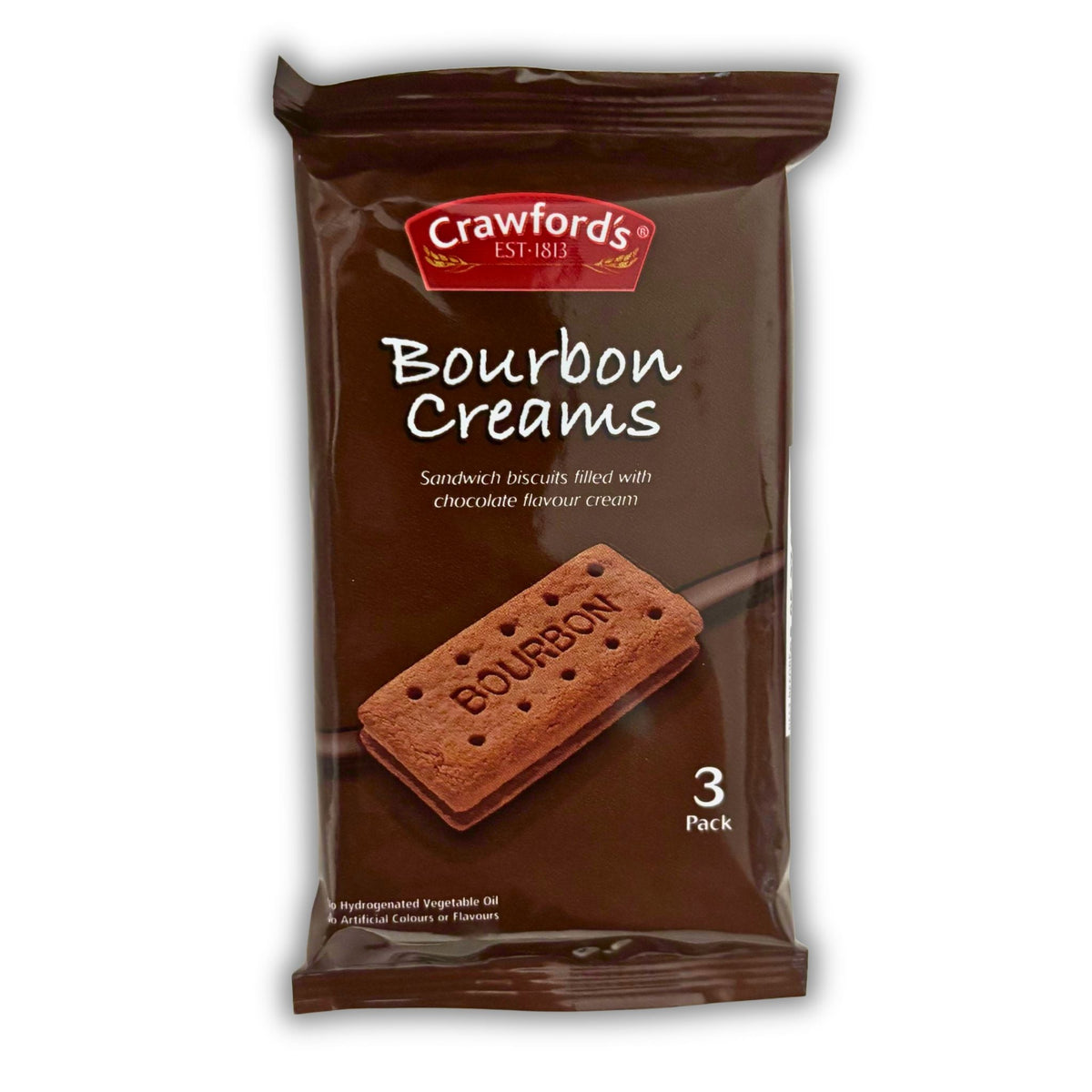 Crawford's Bourbon Creams Biscuits – 3 Pack Chocolate Cream Sandwich Biscuits - WahooGifts