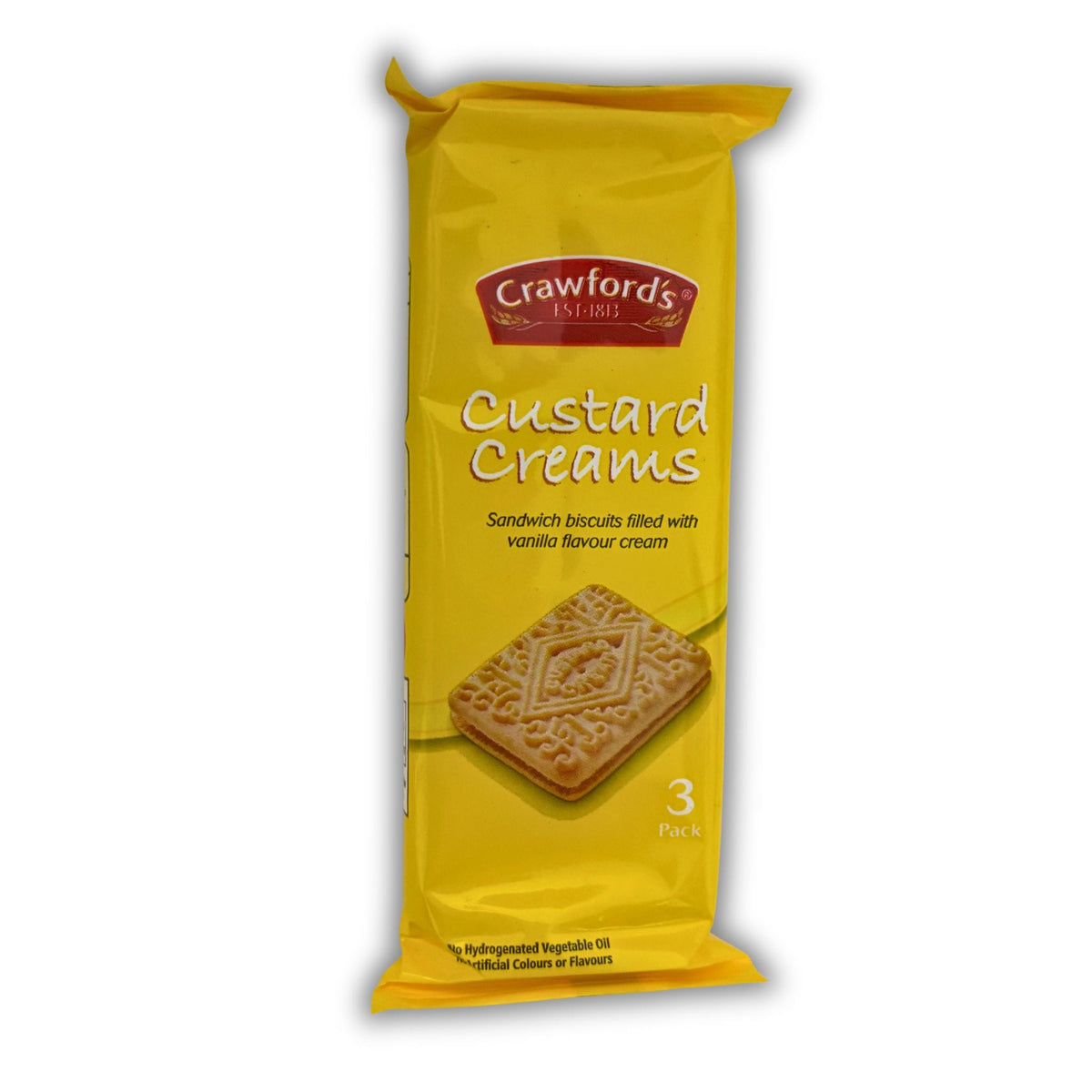 Crawford's Custard Creams Biscuits – 3 Pack Vanilla Cream Sandwich Biscuits - WahooGifts
