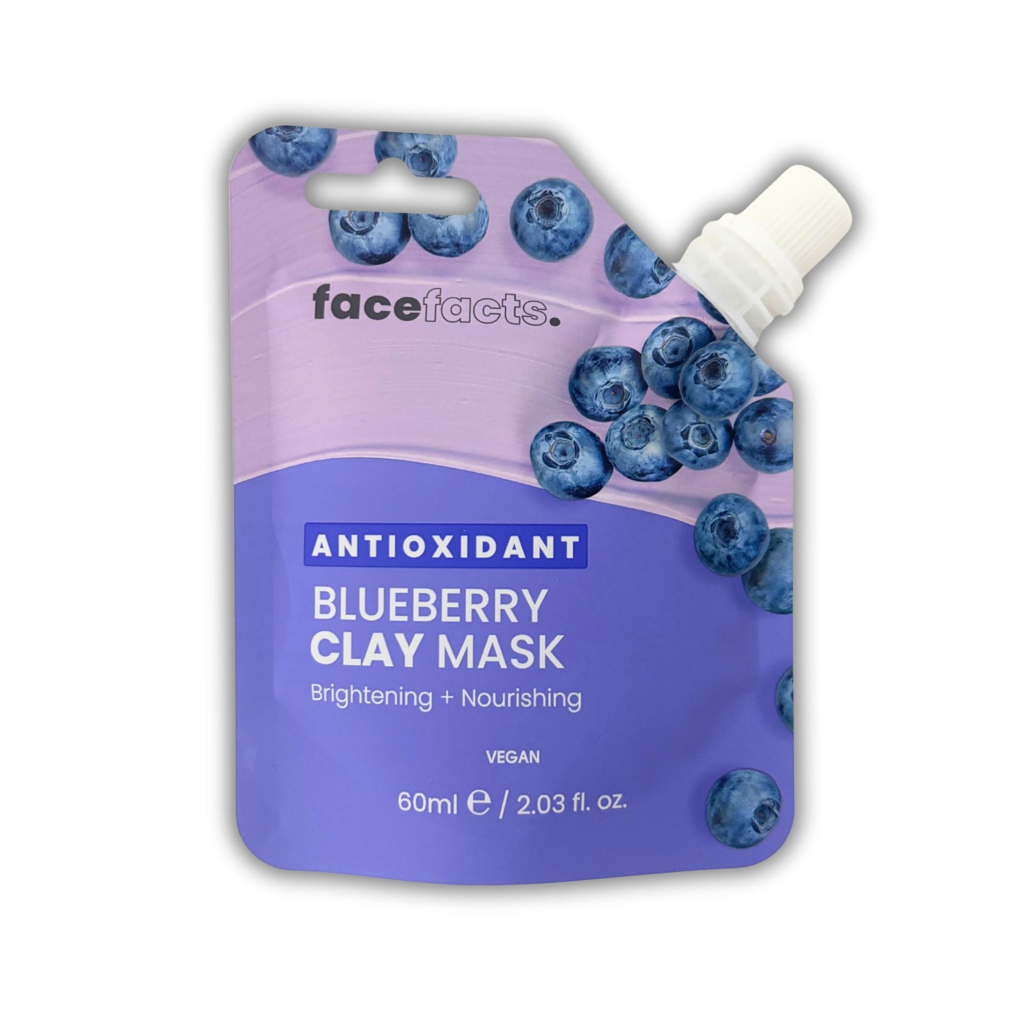 Face Facts Blueberry Clay Mask 60ml - WahooGifts
