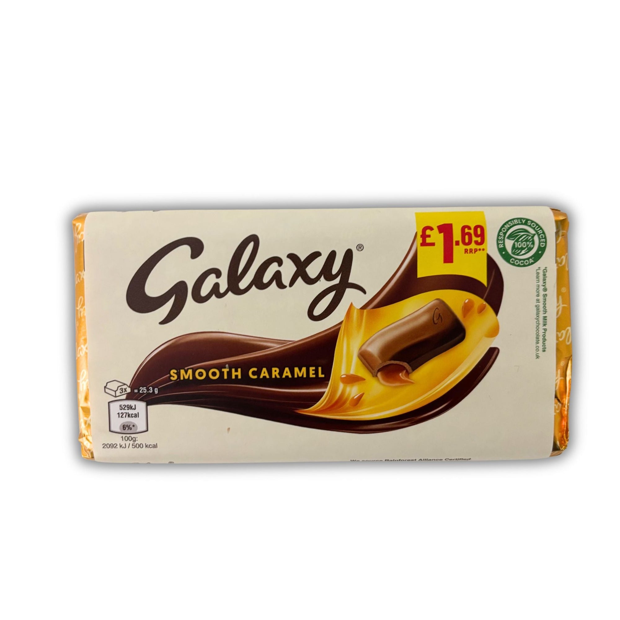Galaxy Smooth Caramel Milk Chocolate Bar - WahooGifts