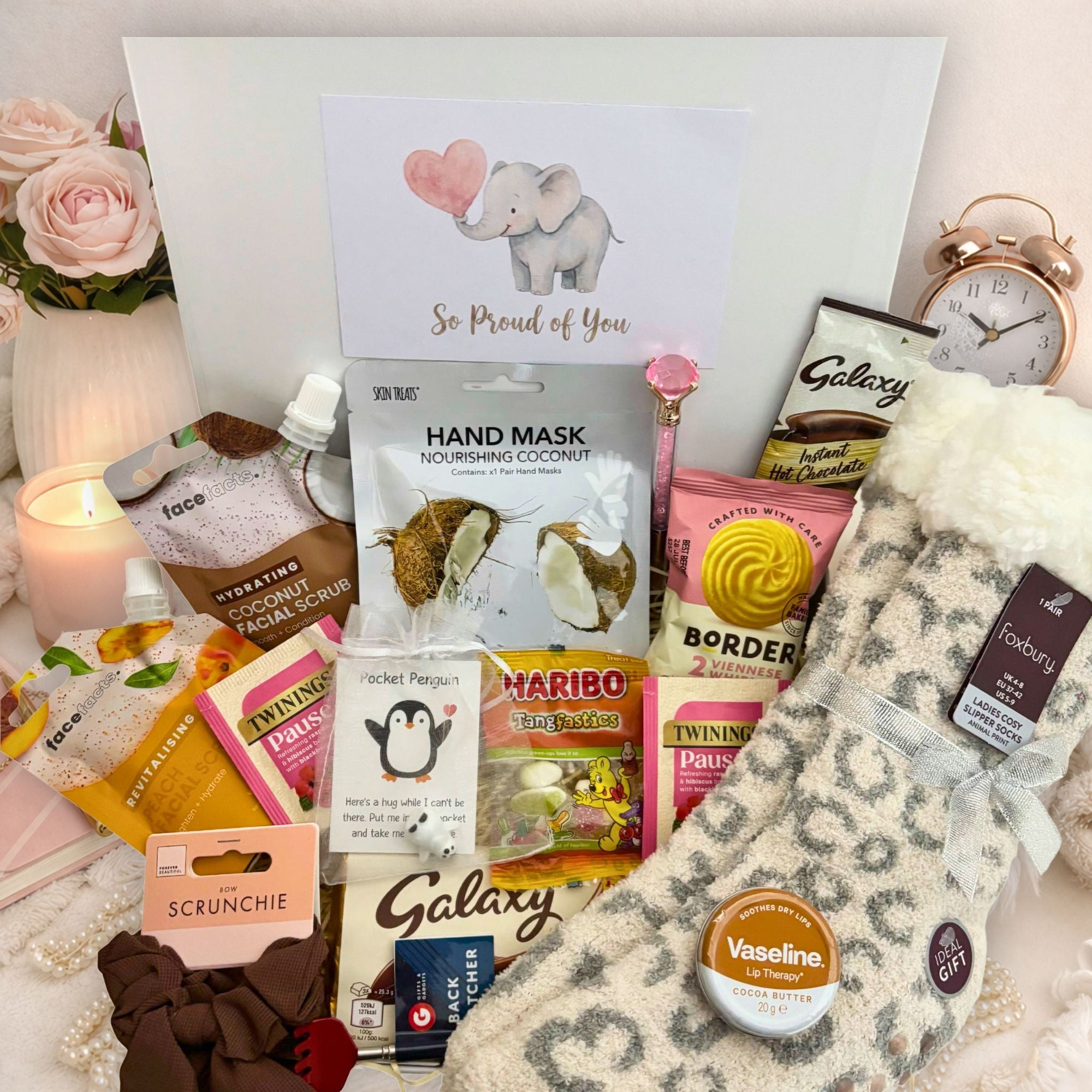 Get Well Soon Gift Box for Her – Cozy Care Package with Socks & Treats - WahooGifts