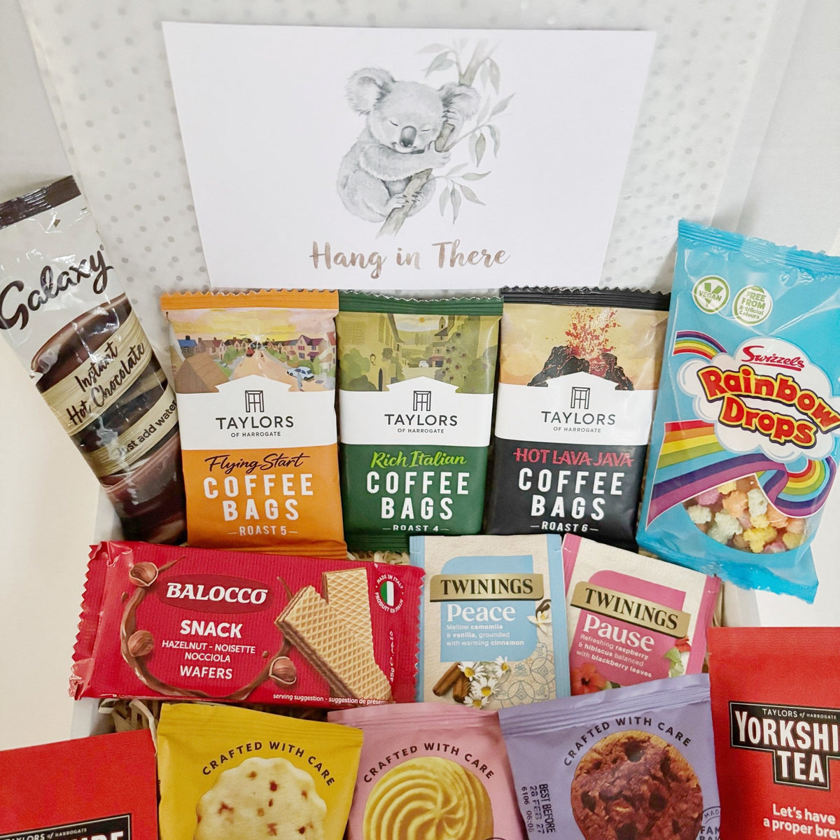 Get Well Soon Hamper – Tea, Coffee, Biscuits & Sweet Treats - WahooGifts