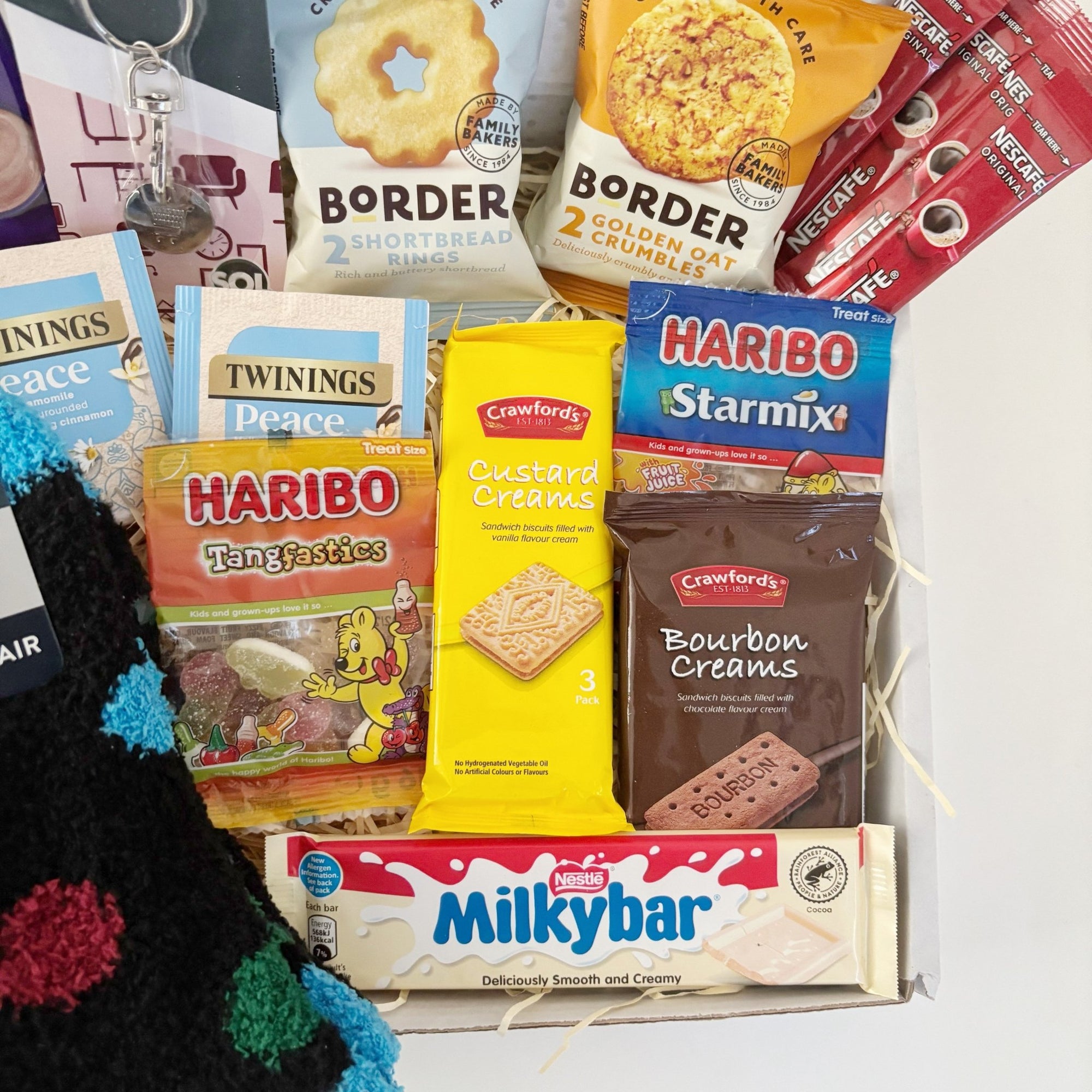 Hampers for Men – Letterbox Gift Box with Socks, Tea & Treats - WahooGifts