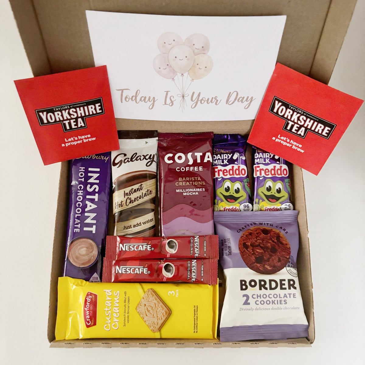 Hot Chocolate Gift Set – Letterbox Coffee, Tea, Chocolate & Biscuit Hamper - WahooGifts