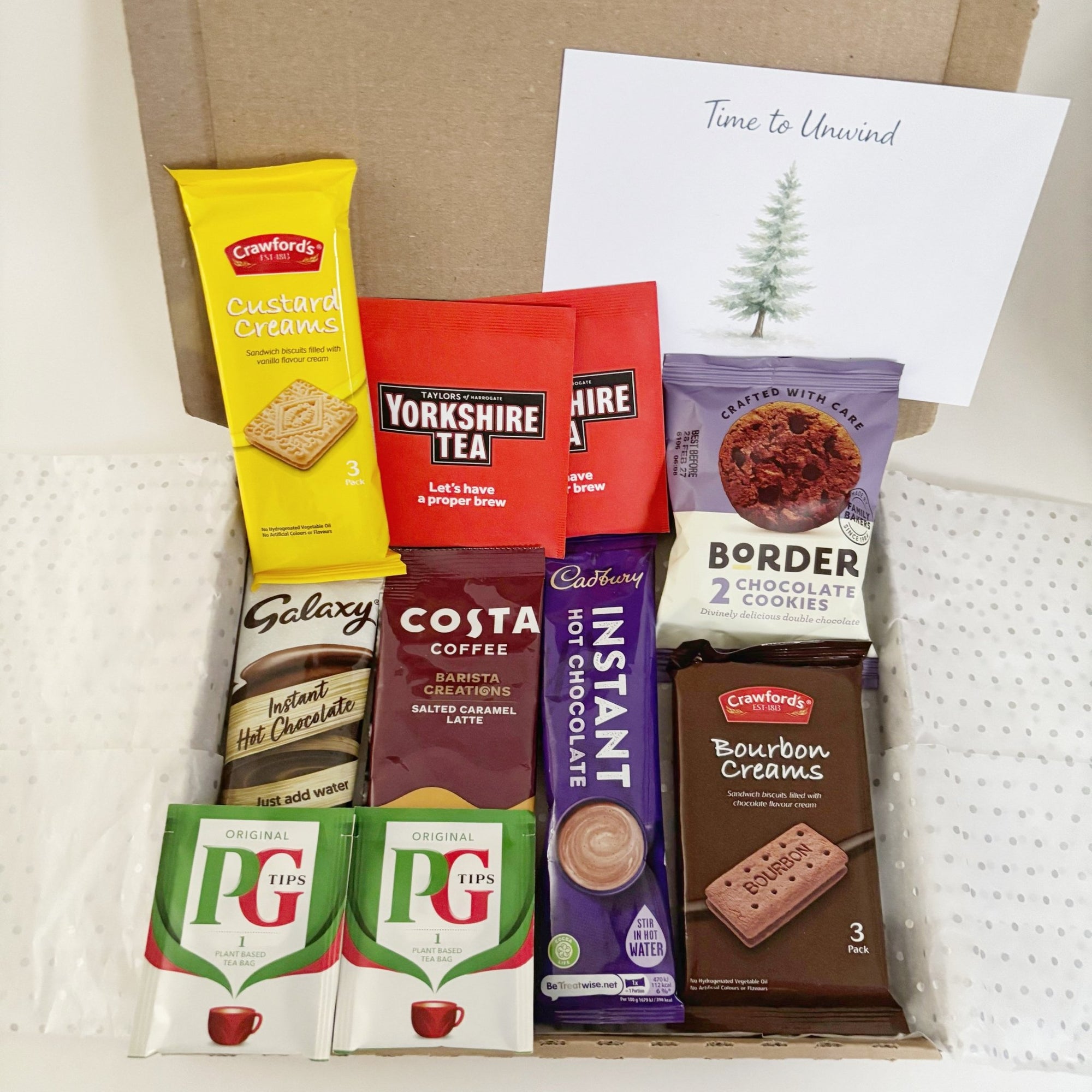 Hot Chocolate Gift Set – Letterbox Tea, Coffee & Biscuit Hamper - WahooGifts