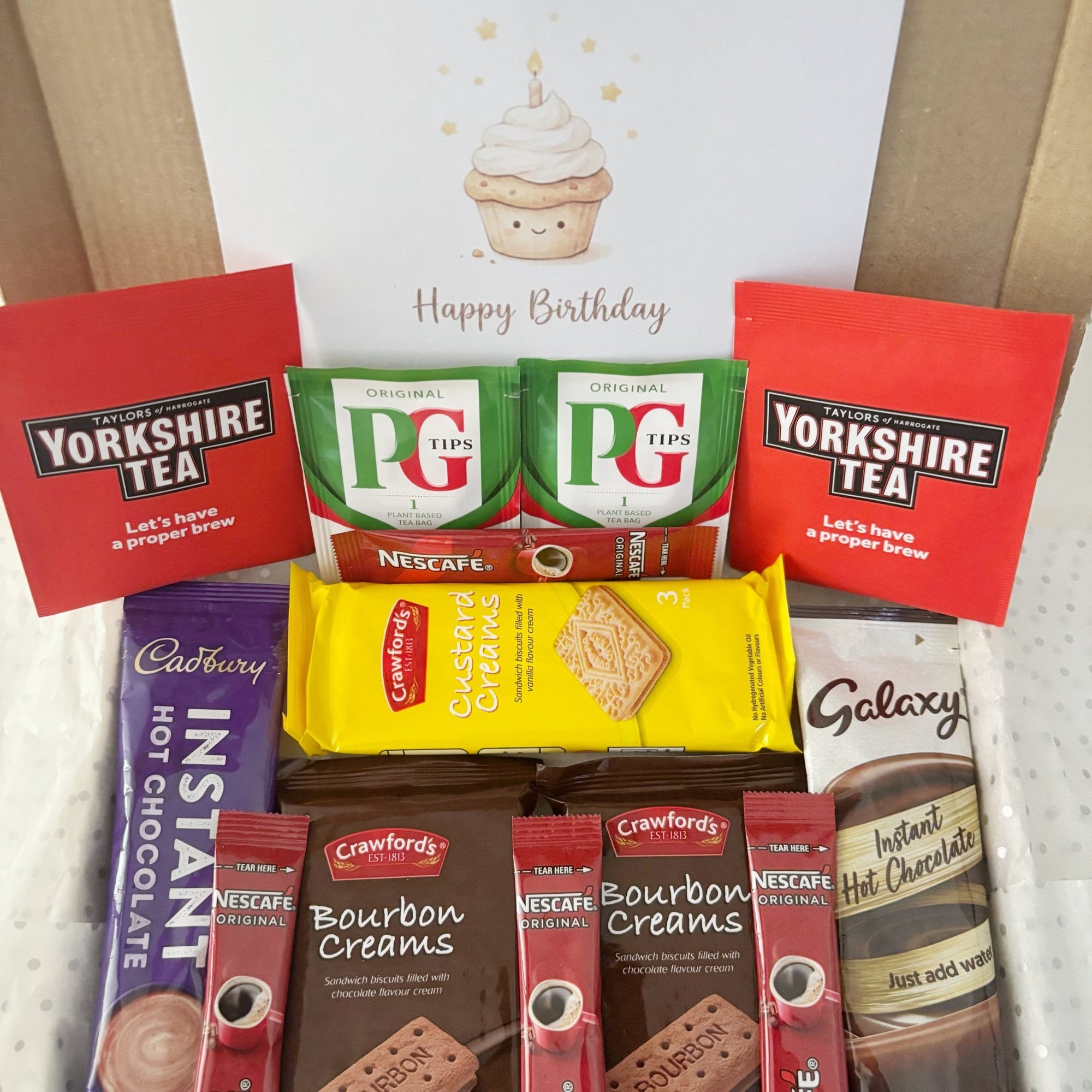 Hot Chocolate Gift – Tea Coffee & Biscuits Letterbox Treat Box - WahooGifts