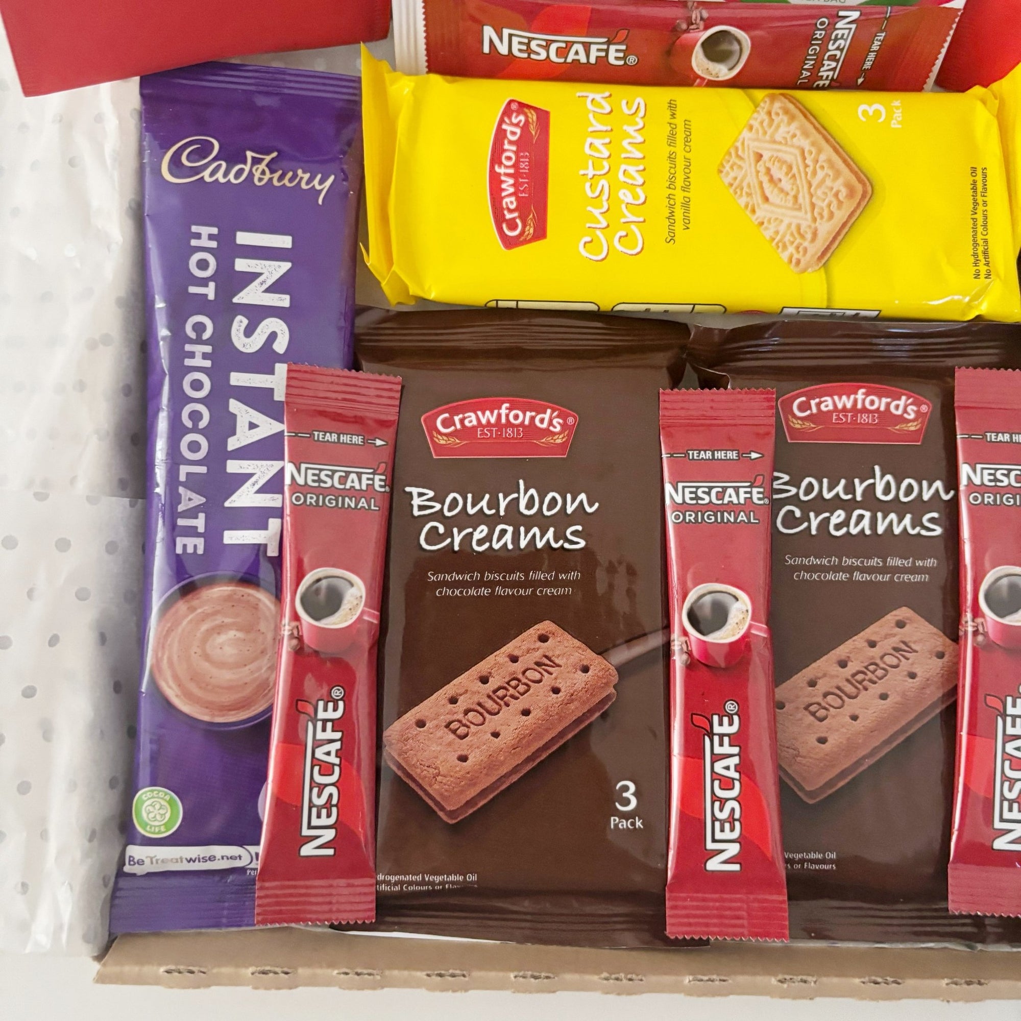 Hot Chocolate Gift – Tea Coffee & Biscuits Letterbox Treat Box - WahooGifts