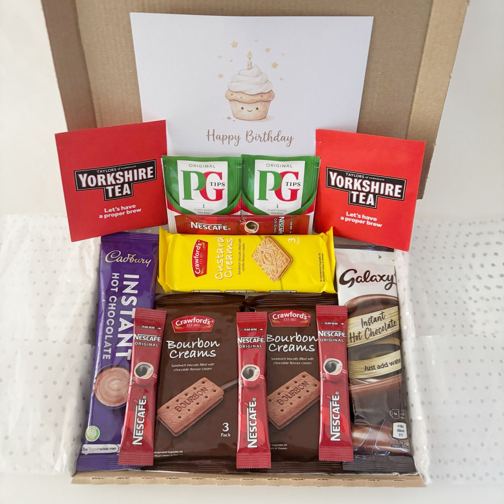 Hot Chocolate Gift – Tea Coffee & Biscuits Letterbox Treat Box - WahooGifts