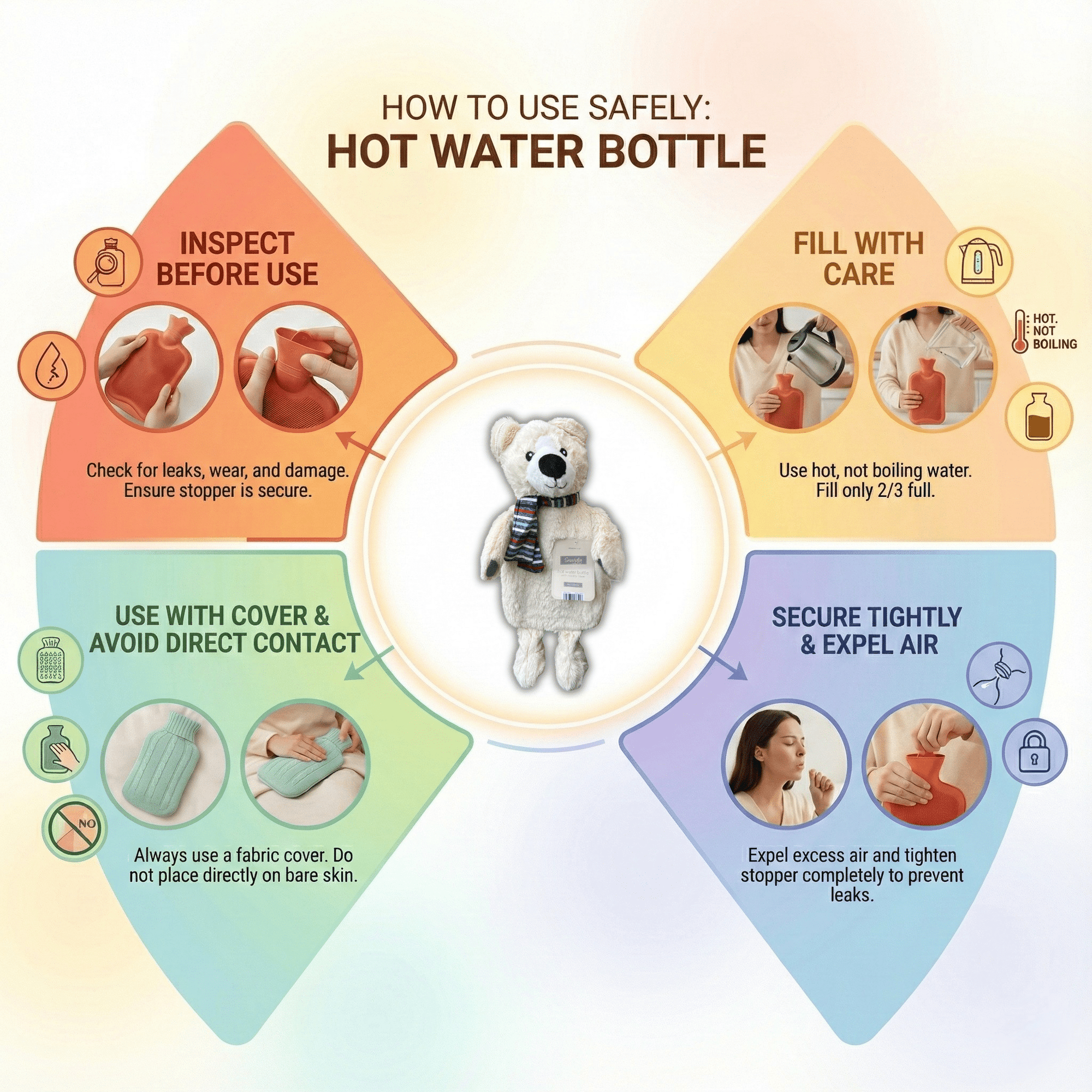 Hot Water Bottle - Polar Bear - WahooGifts