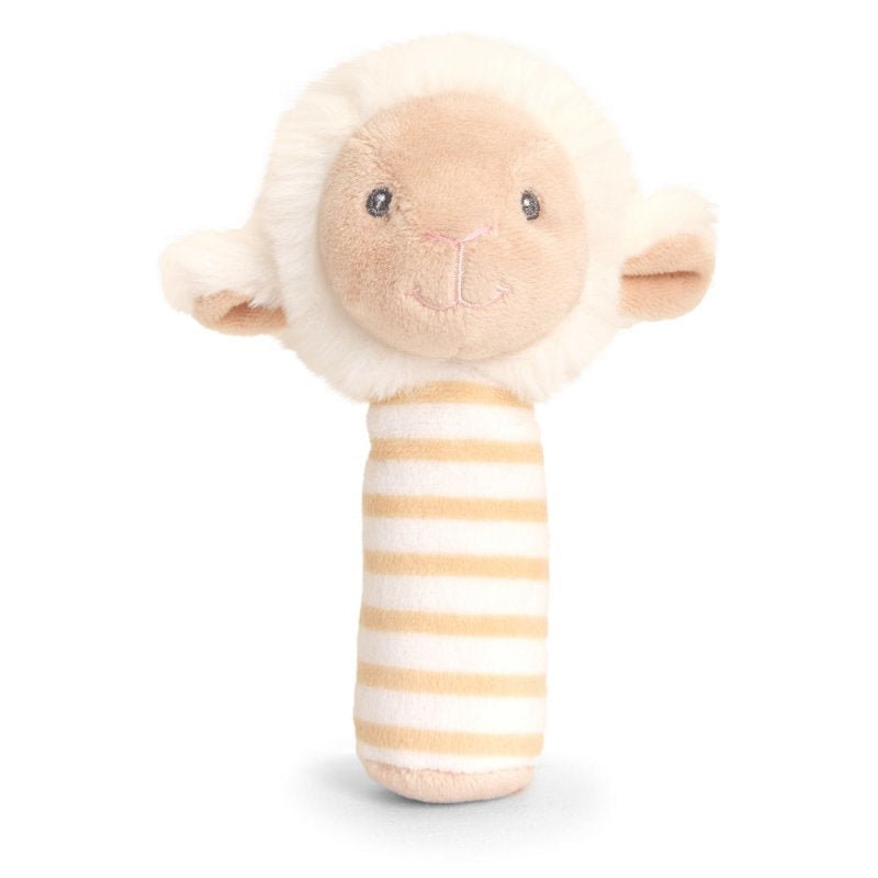 Keeleco Cuddle Lamb Rattle Stick - WahooGifts