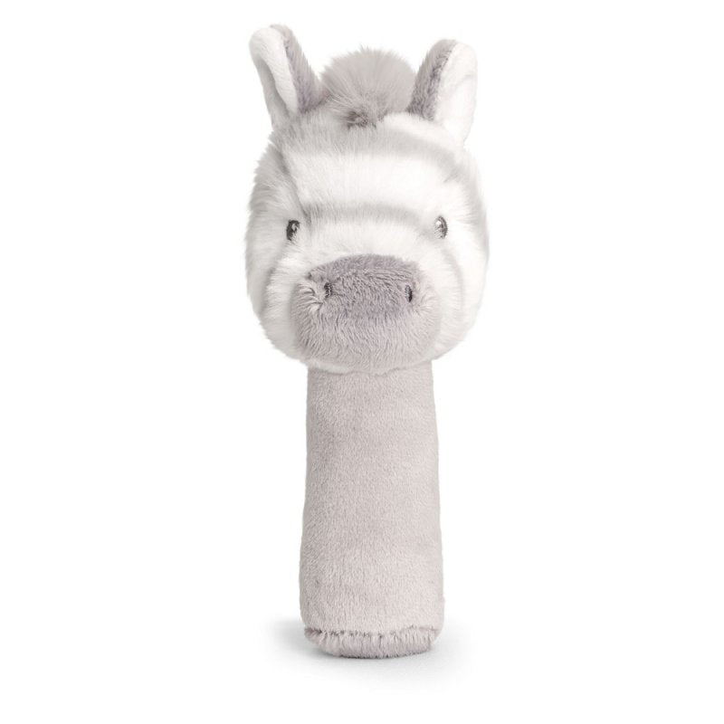 Keeleco Cuddle Zebra Rattle Stick - WahooGifts