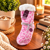 Ladies 1 Pair Animal Print Cosy Slipper Fluffy Socks - WahooGifts