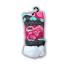 Ladies Heat Machine Snuggle Toes Heart Print Fluffy Socks - WahooGifts