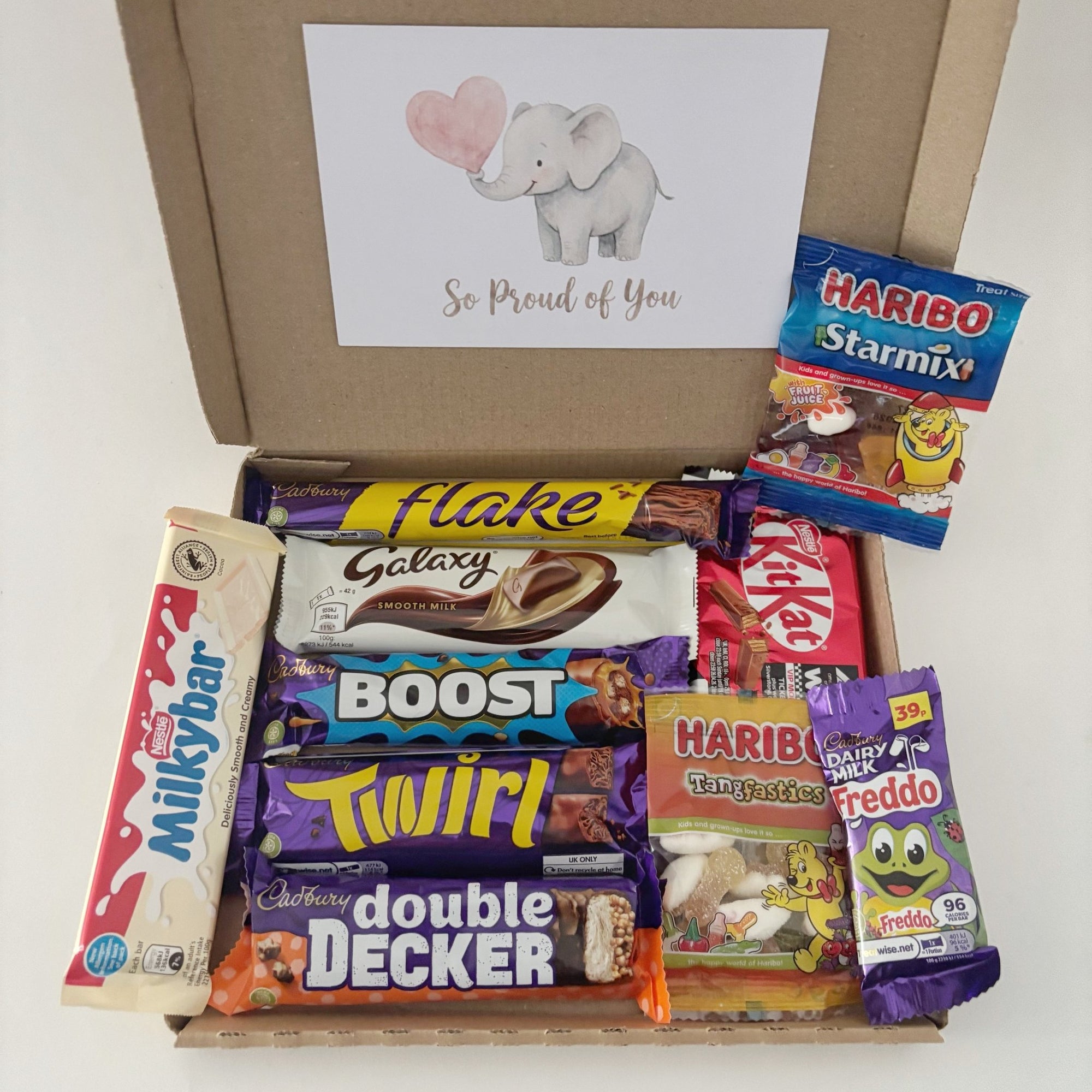 Letterbox Chocolate Gift Box Sweet Treats Hamper by Post - WahooGifts