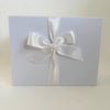 Luxury White Magnetic Gift Box with Satin Ribbon - WahooGifts